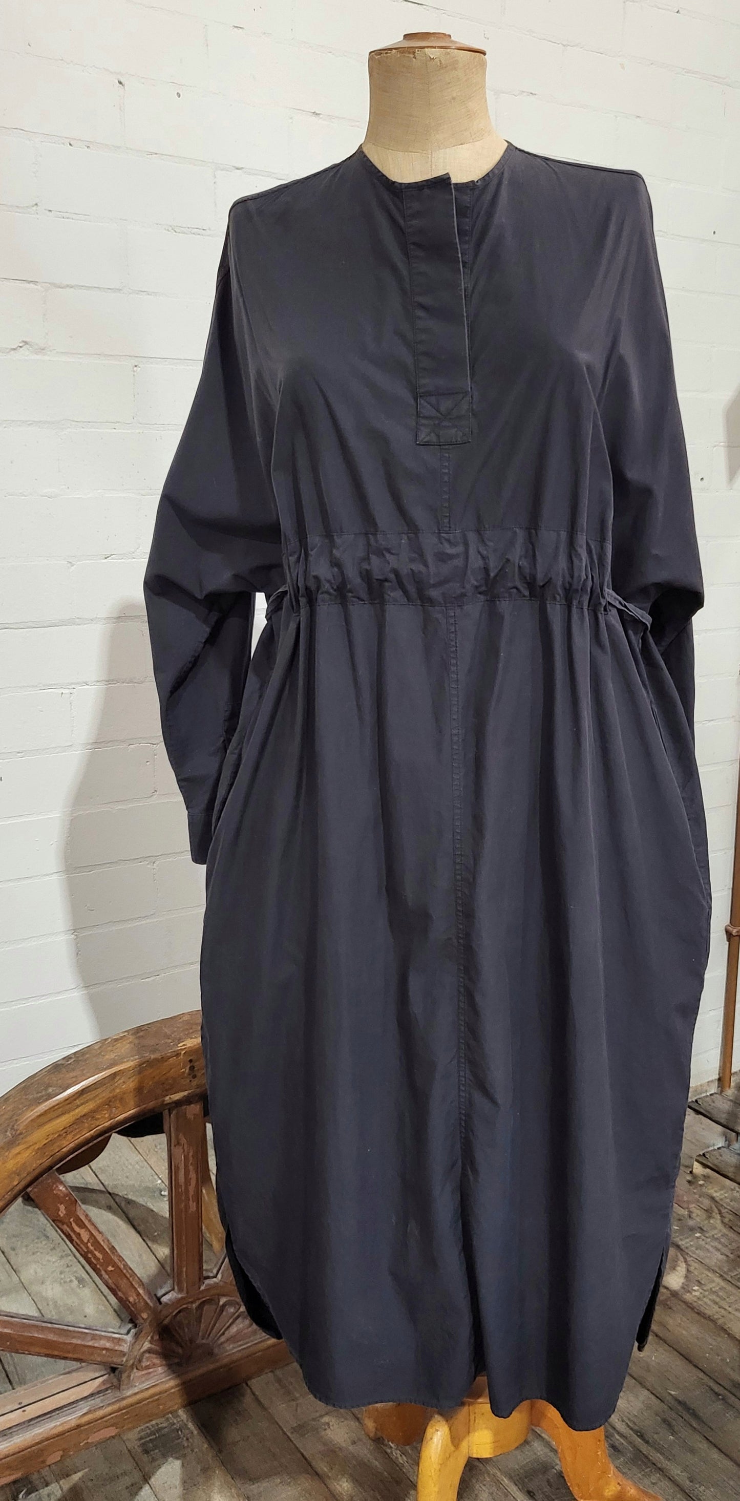 Lee Mathews Oversized Black T-Shirt Dress