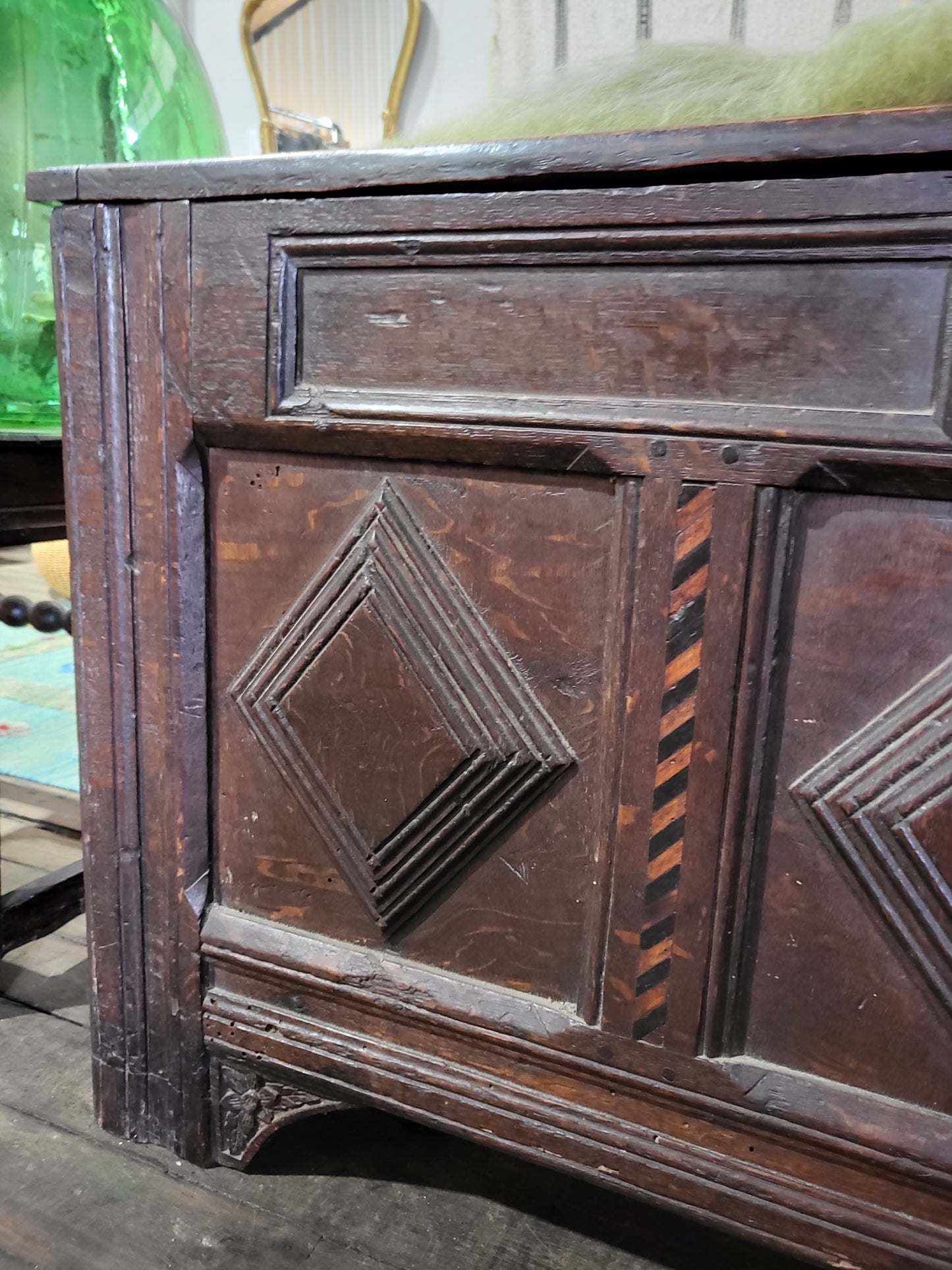17th Century English Oak Coffer