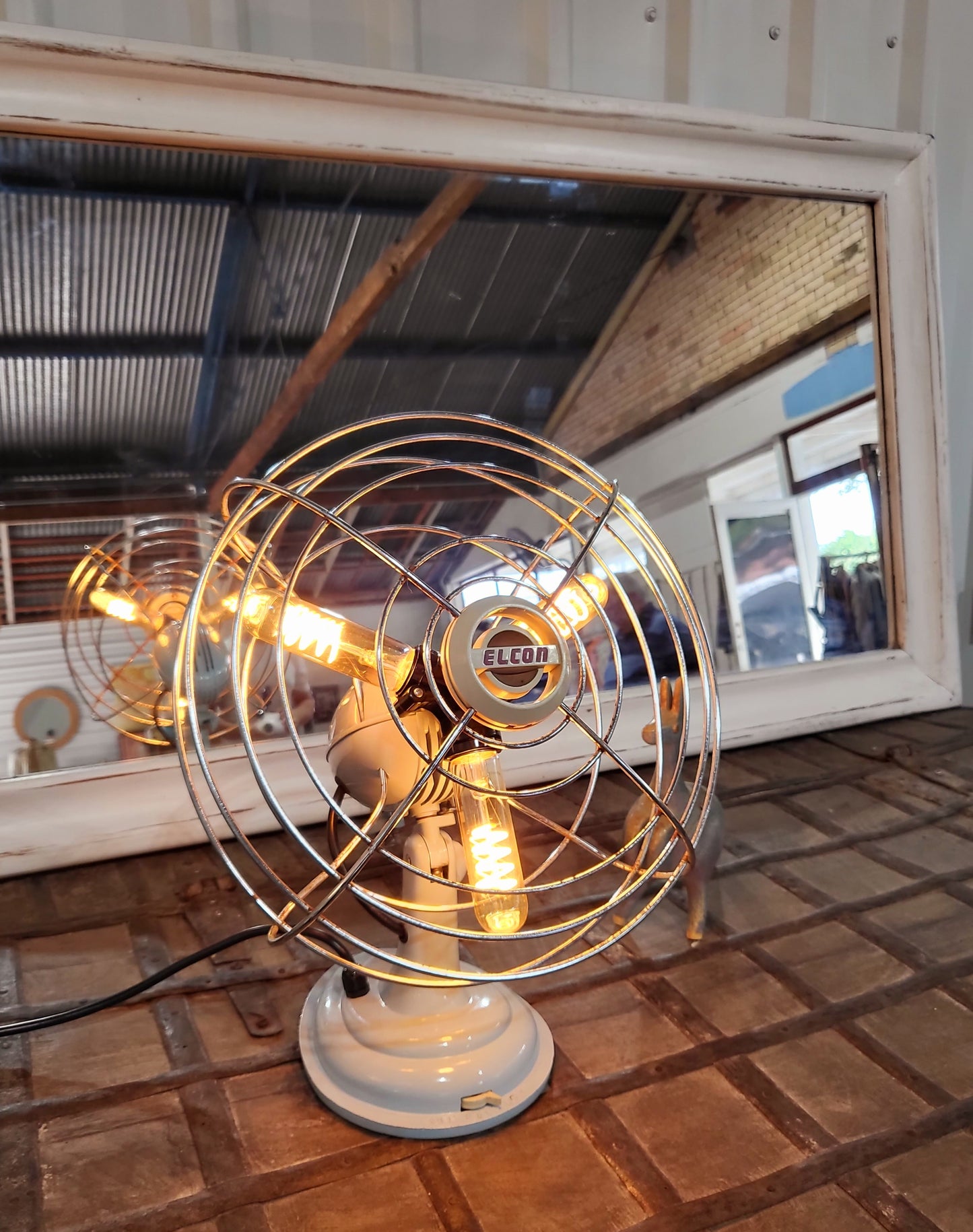1950's Elcon Fan Desk Lamp (FLAMP)