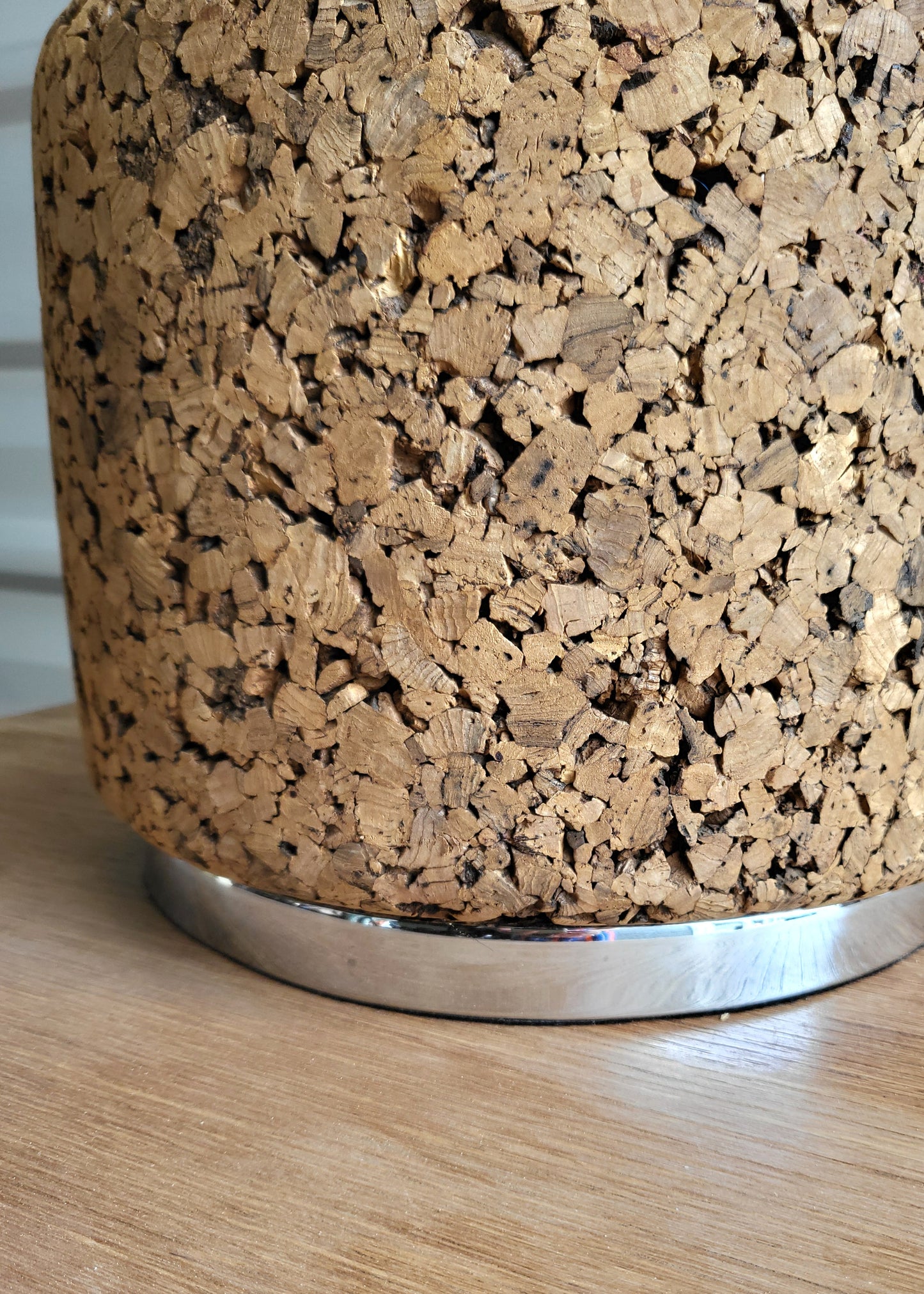 Mid-Century Cork Table Lamp