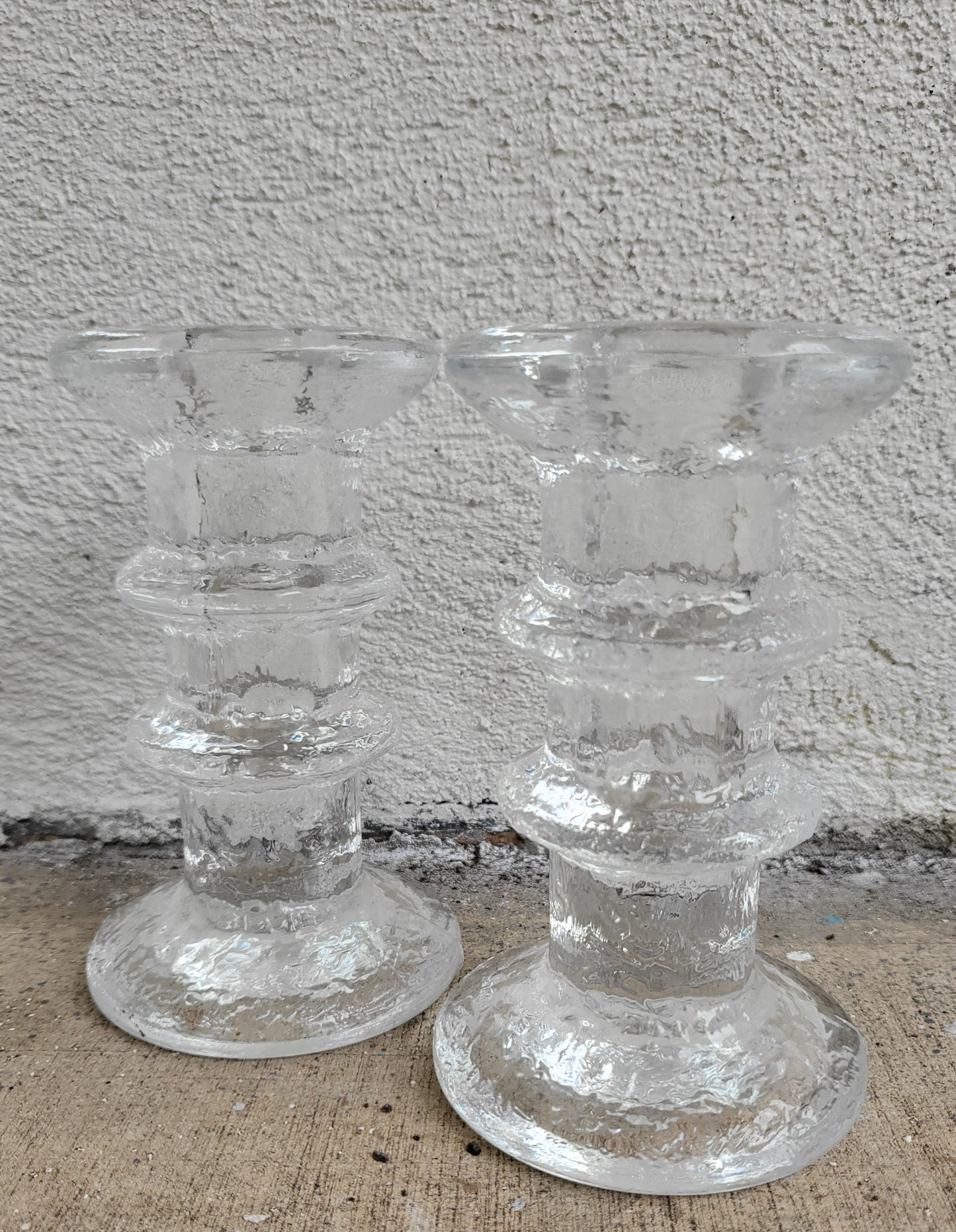 littala (Finland) 'Festivo' Candle Holders by Timo Sarpaneva