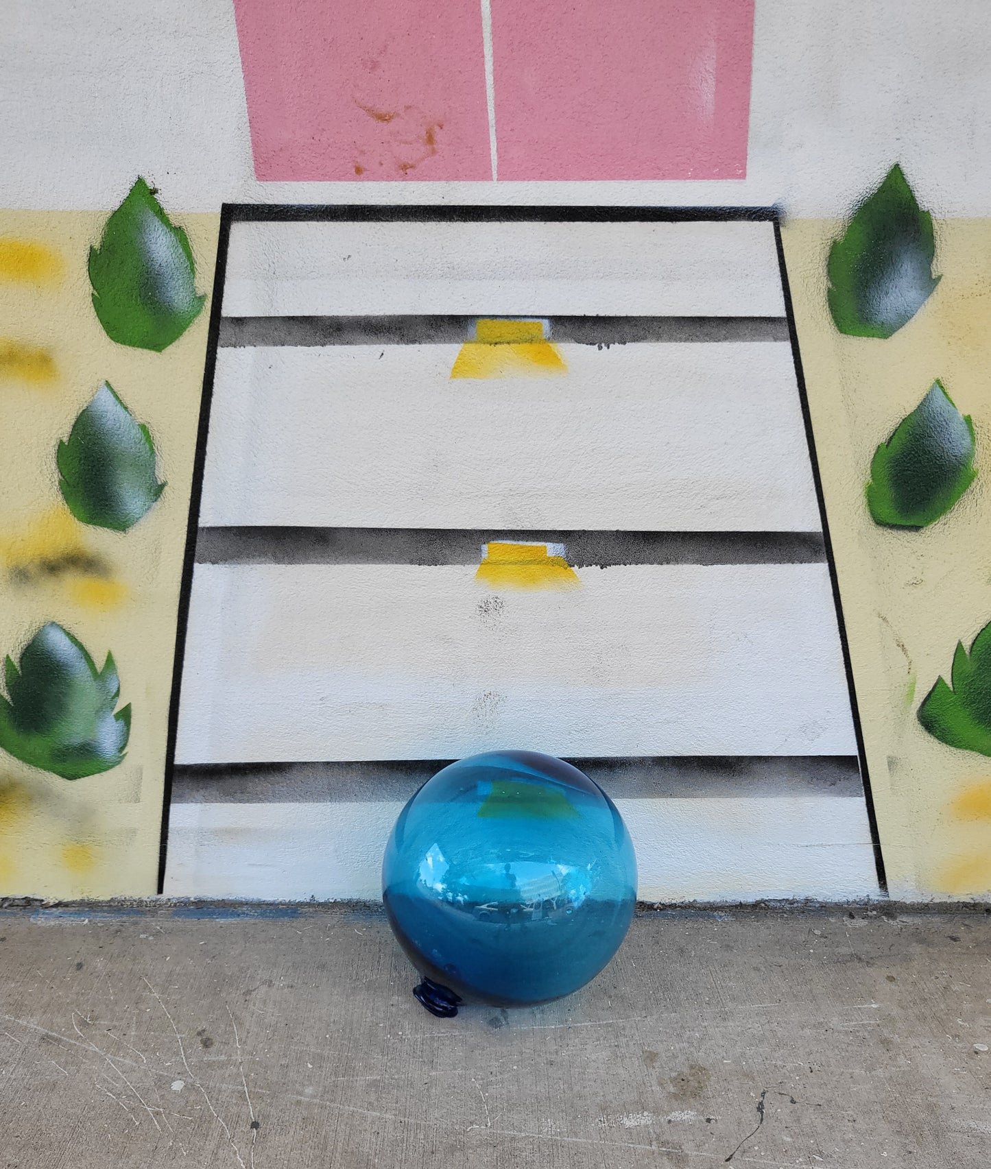 Japanese Blue Glass Fishing Float
