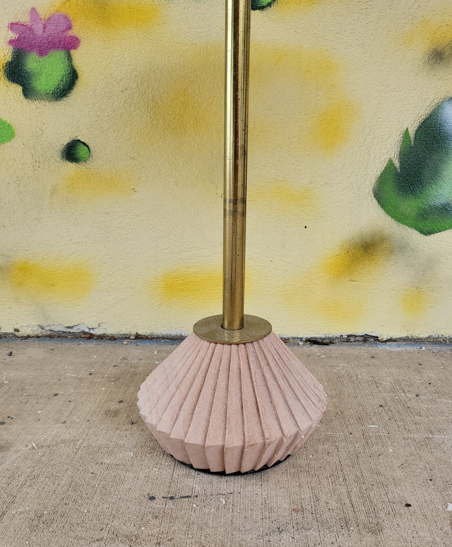 Vintage Sandstone and Marble Side Table