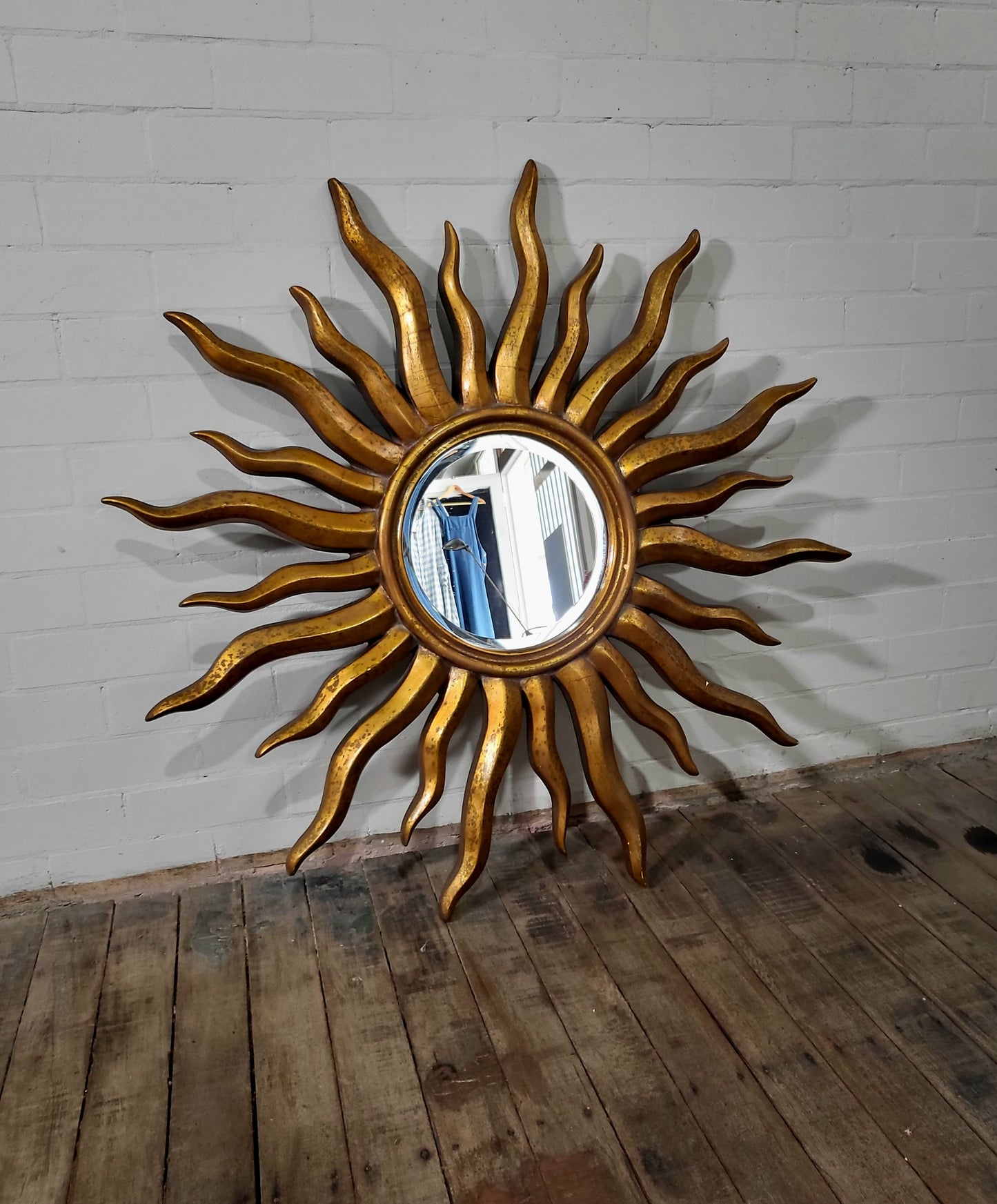 Large Sunburst Gilt Mirror