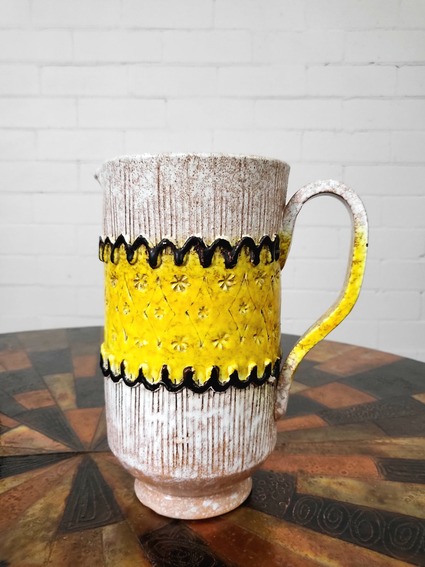 Vintage Bitossi Italian Ceramic Jug - Mid-Century Modern