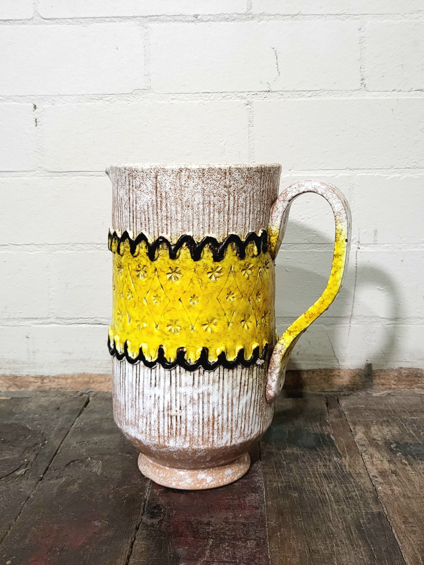 Vintage Bitossi Italian Ceramic Jug - Mid-Century Modern