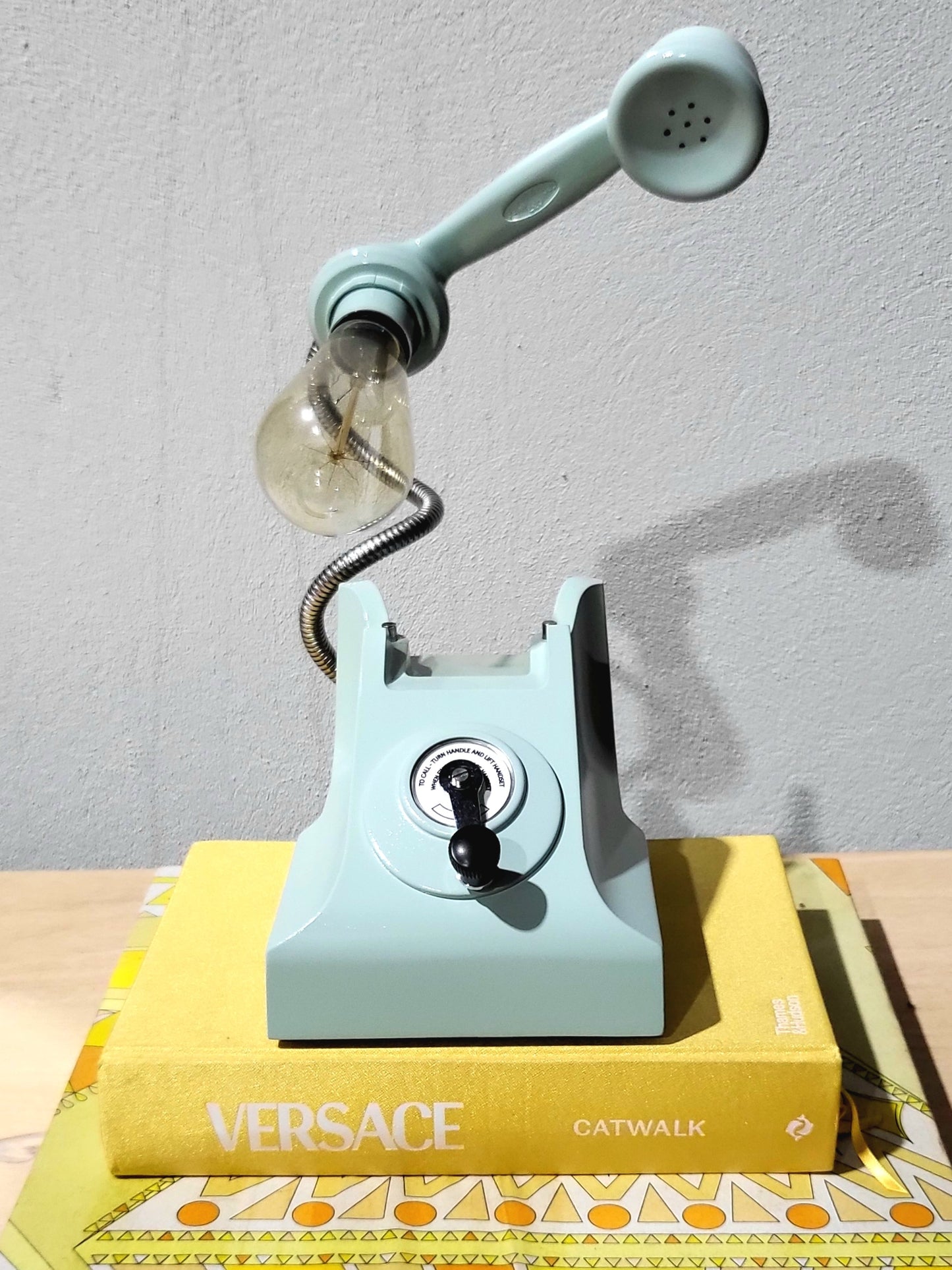 1953 Magneto Table Phone Lamp (Dimmable)