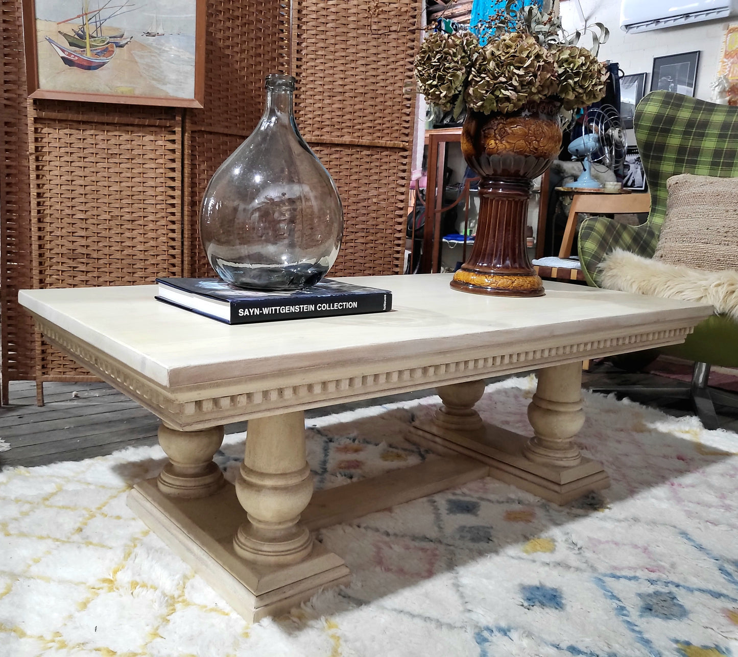 Wisteria Laurent Coffee Table - Biscuit Finish RRP $2199 (SOLD OUT STYLE)