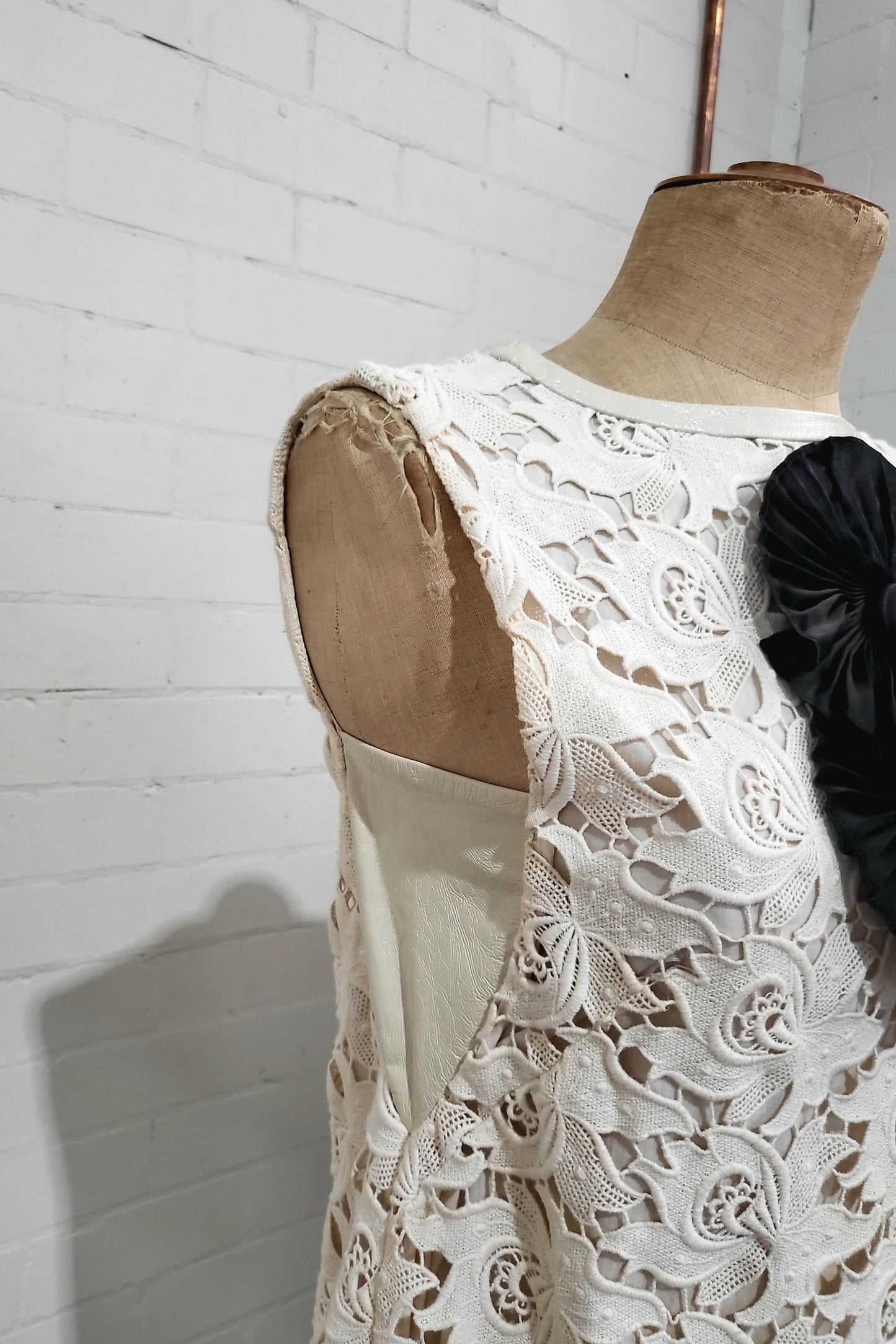 By Malene Birger Off-White Lace Bubble Dress - Size 36