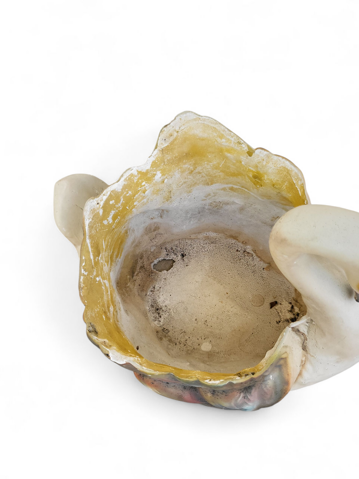 Large Mid-Century Swan Planter - Iridescent Finish (C. 1950s-60s)