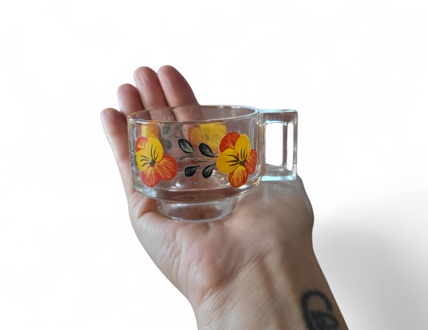 Joe Colombo "Flora" Espresso Cups & Saucers - Set of 6 | Made in Italy