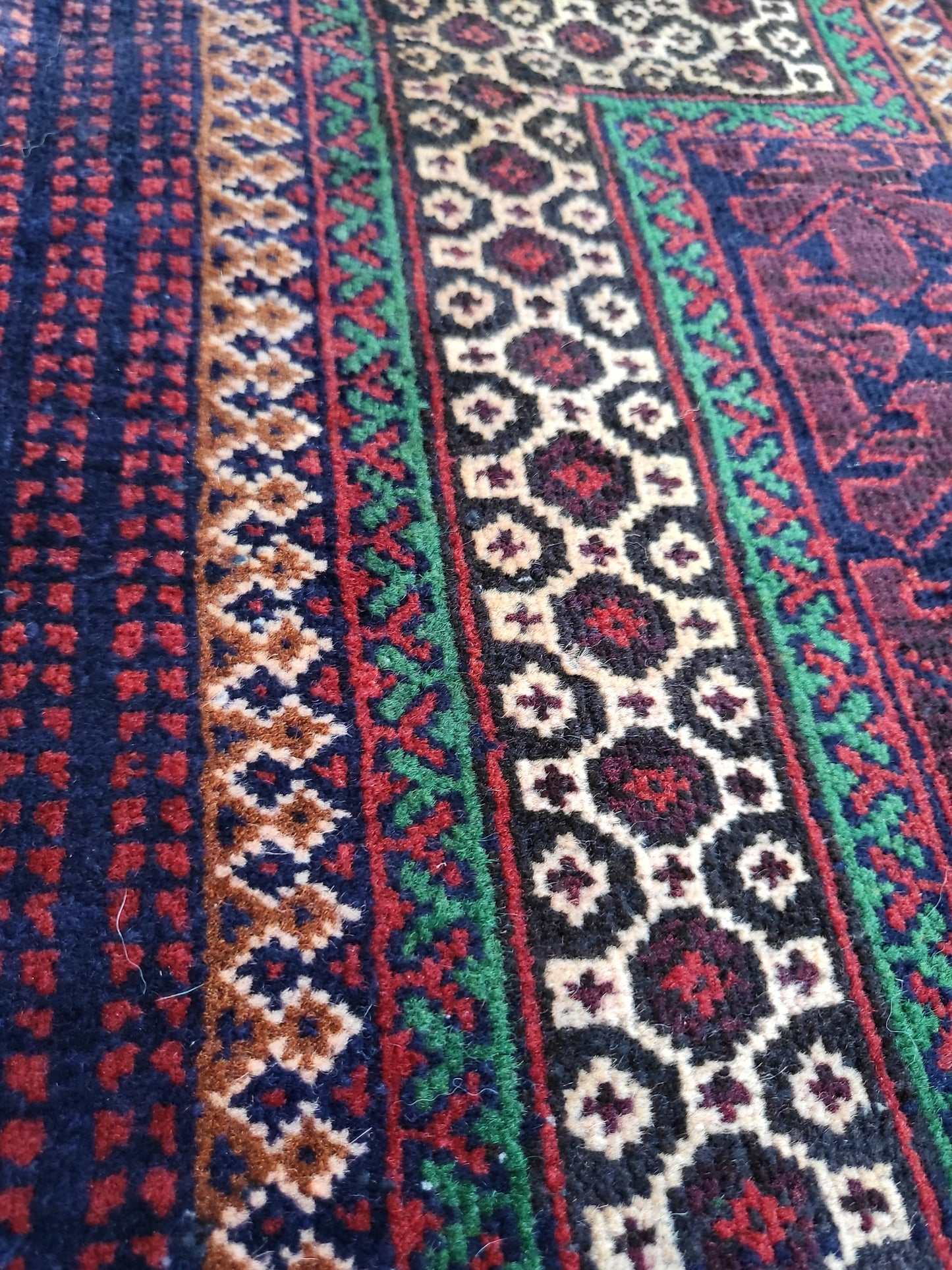 Vintage Persian Baluchi Rug - Purple & Red Tones (160cm x 92cm)