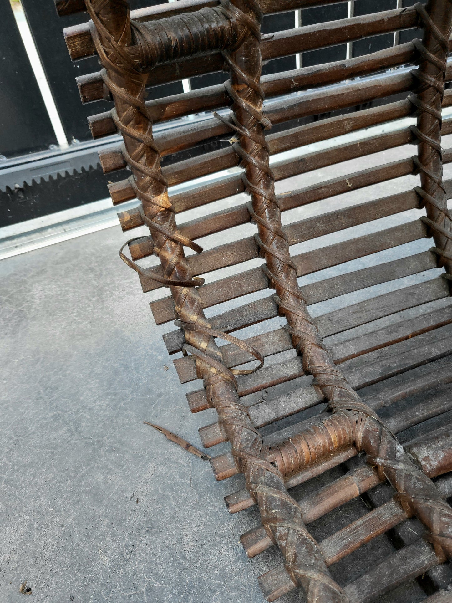 Vintage Sculptural Woven Outdoor Chairs - Pair