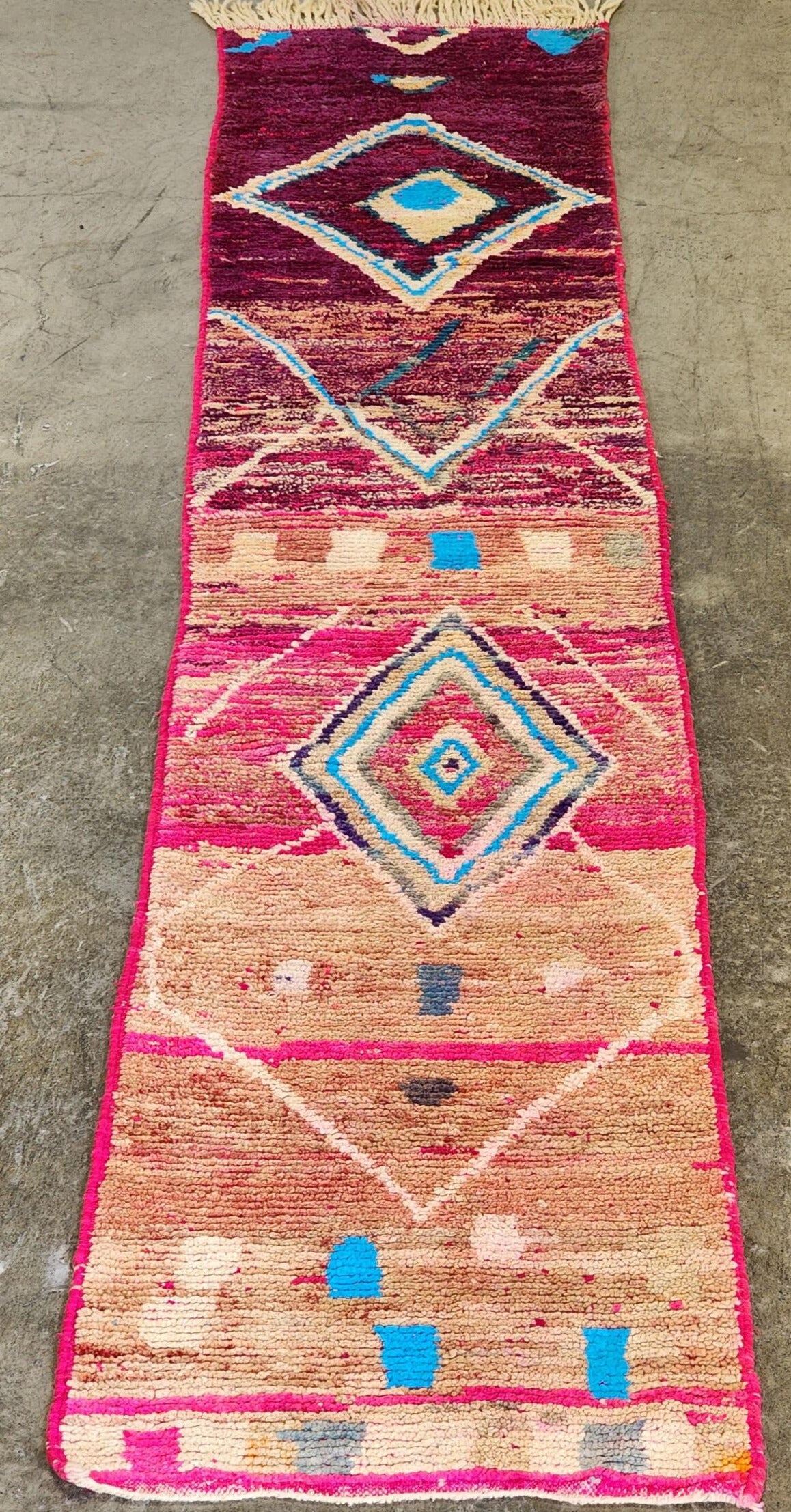 Moroccan Hand-Knotted Hall Runner