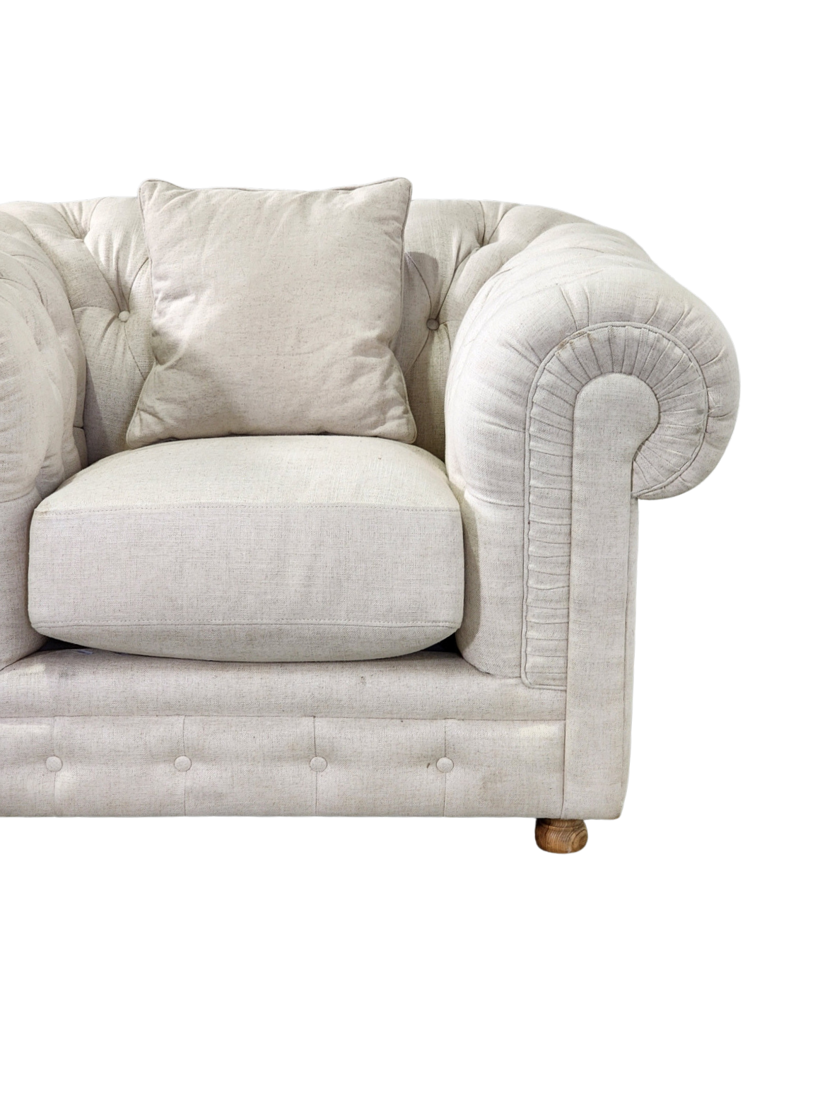 Contemporary Coco Republic Linen Armchair