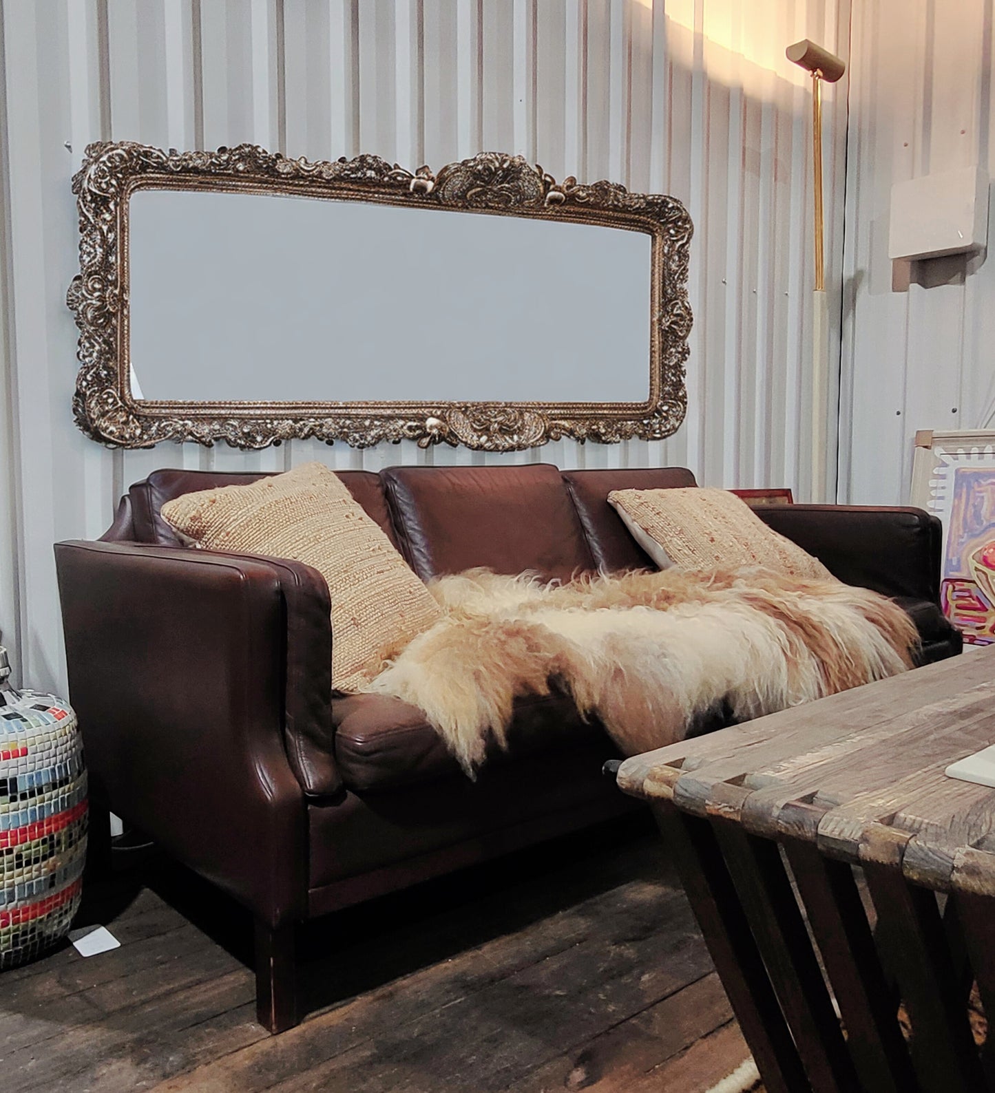 1950's Borge Mogensen Danish Leather Sofa
