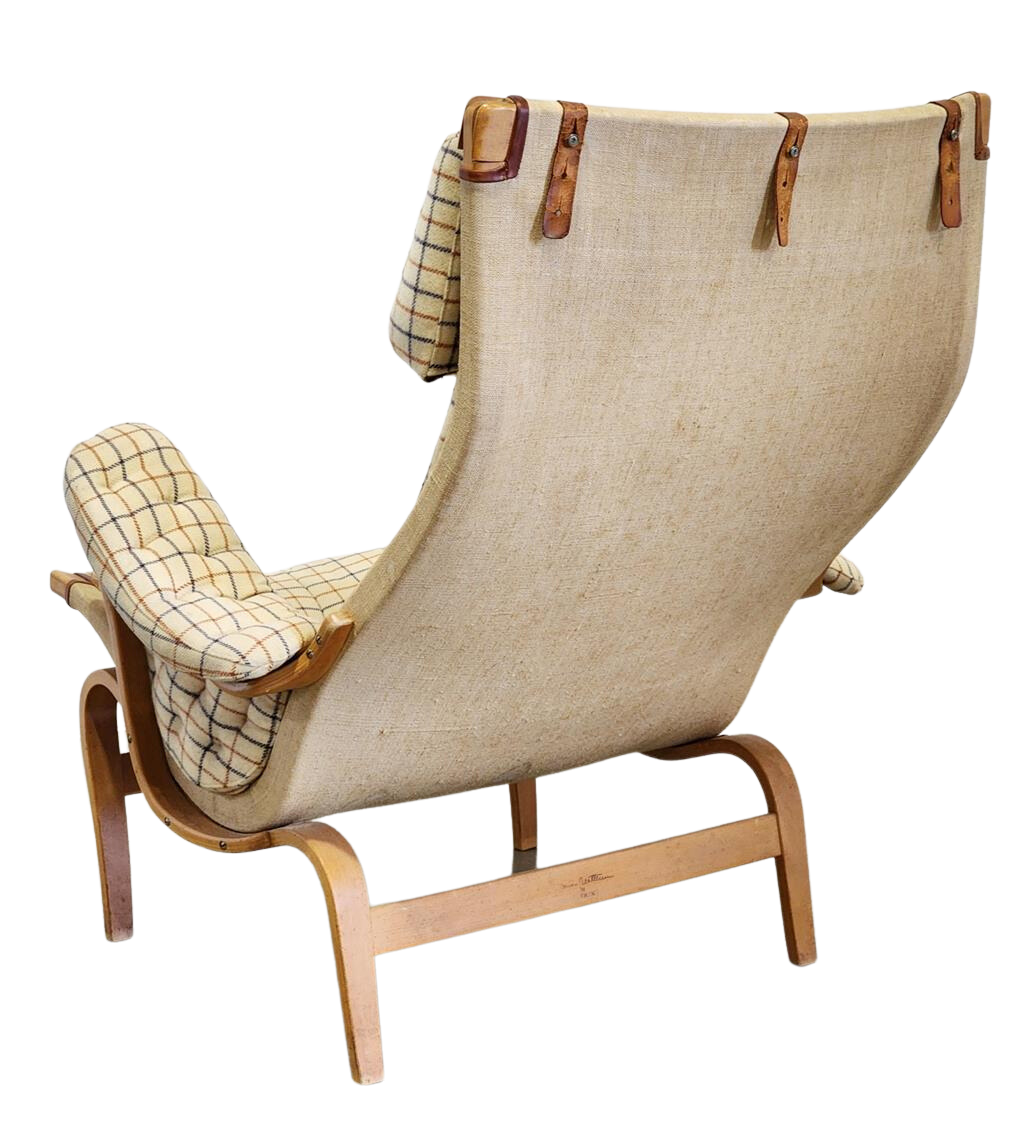 Pernilla 69 Easy Chair and Ottoman by Bruno Mathsson