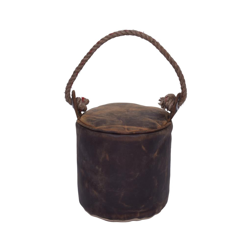 Buffed Vegan Leather Door Stopper - Cylinder