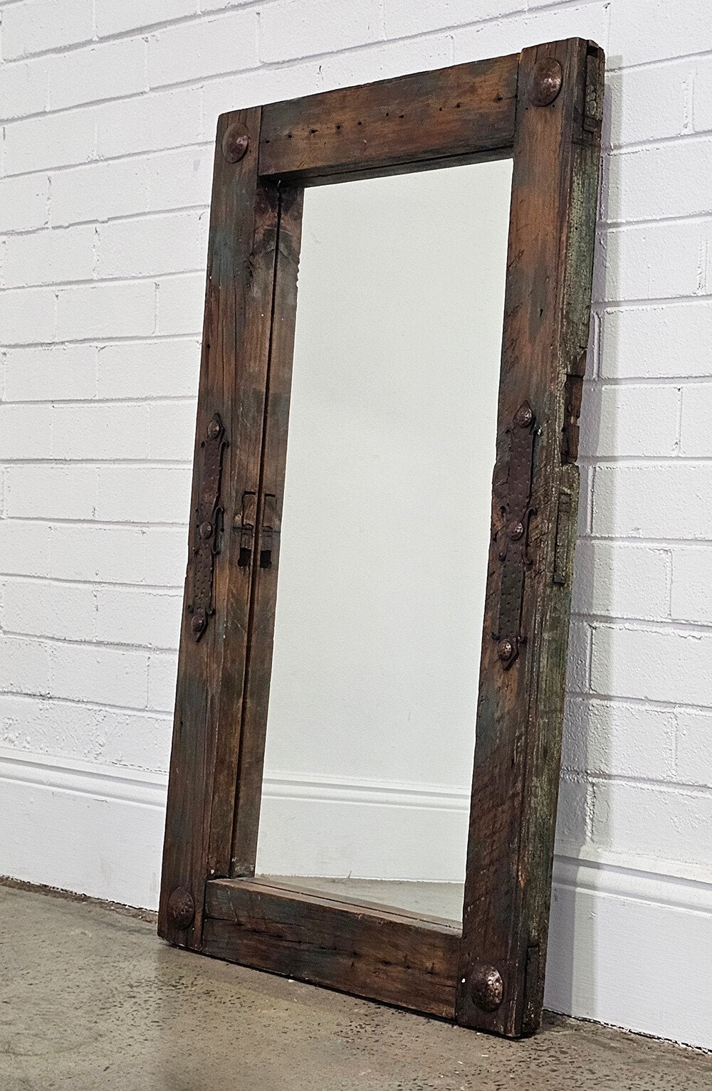 Rustic Recycled Hardwood Mirror