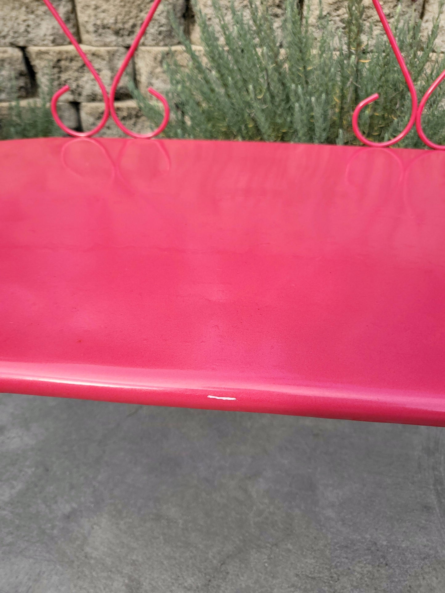 1950's French Mid-Century Metal 'Love' Seat