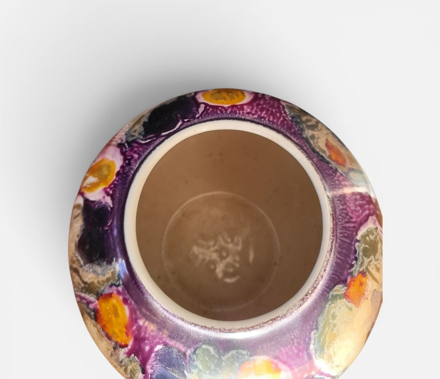 Scheurich Spherical Vase – Rare Reactive Glaze | West German Pottery