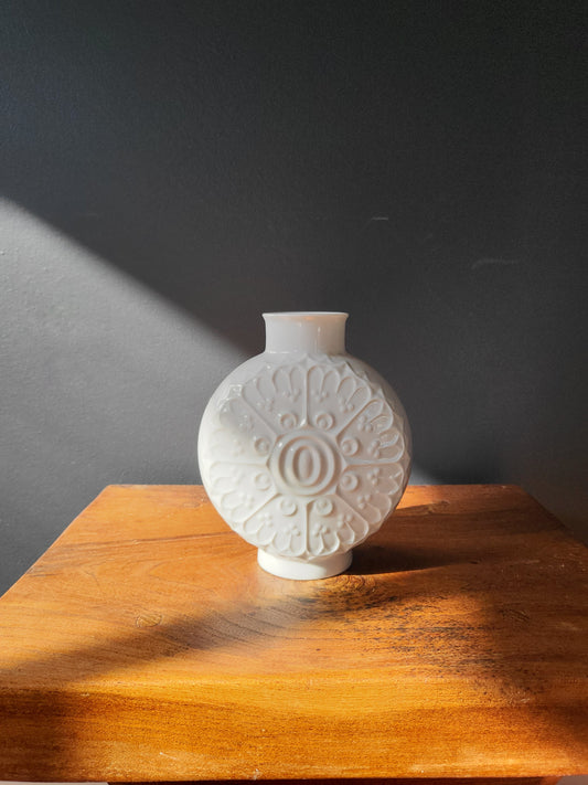 Vintage 1960s AK Kaiser Porcelain Disc (Moon) Vase | West Germany