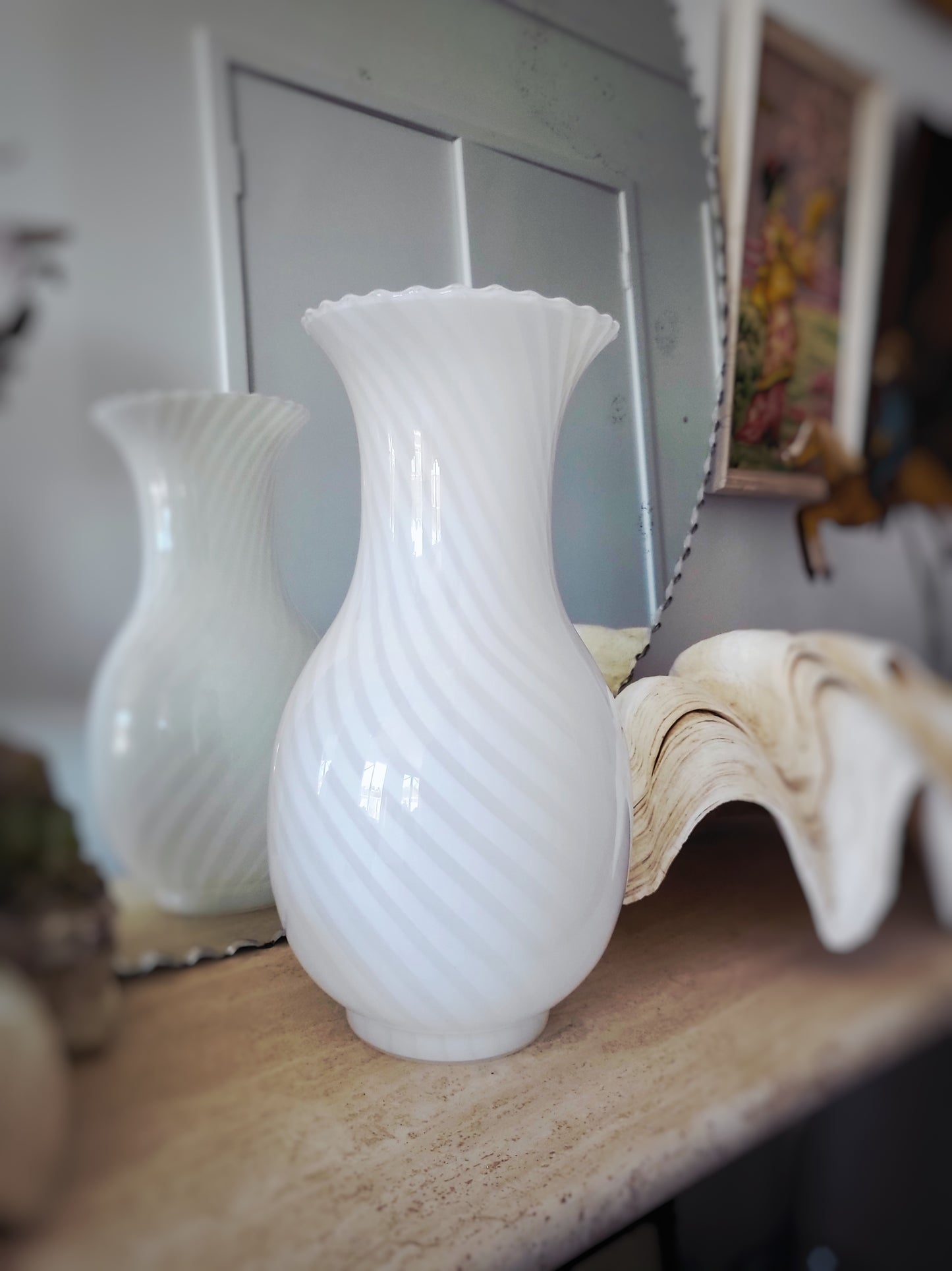 Large Murano Swirl Vase, c.1960