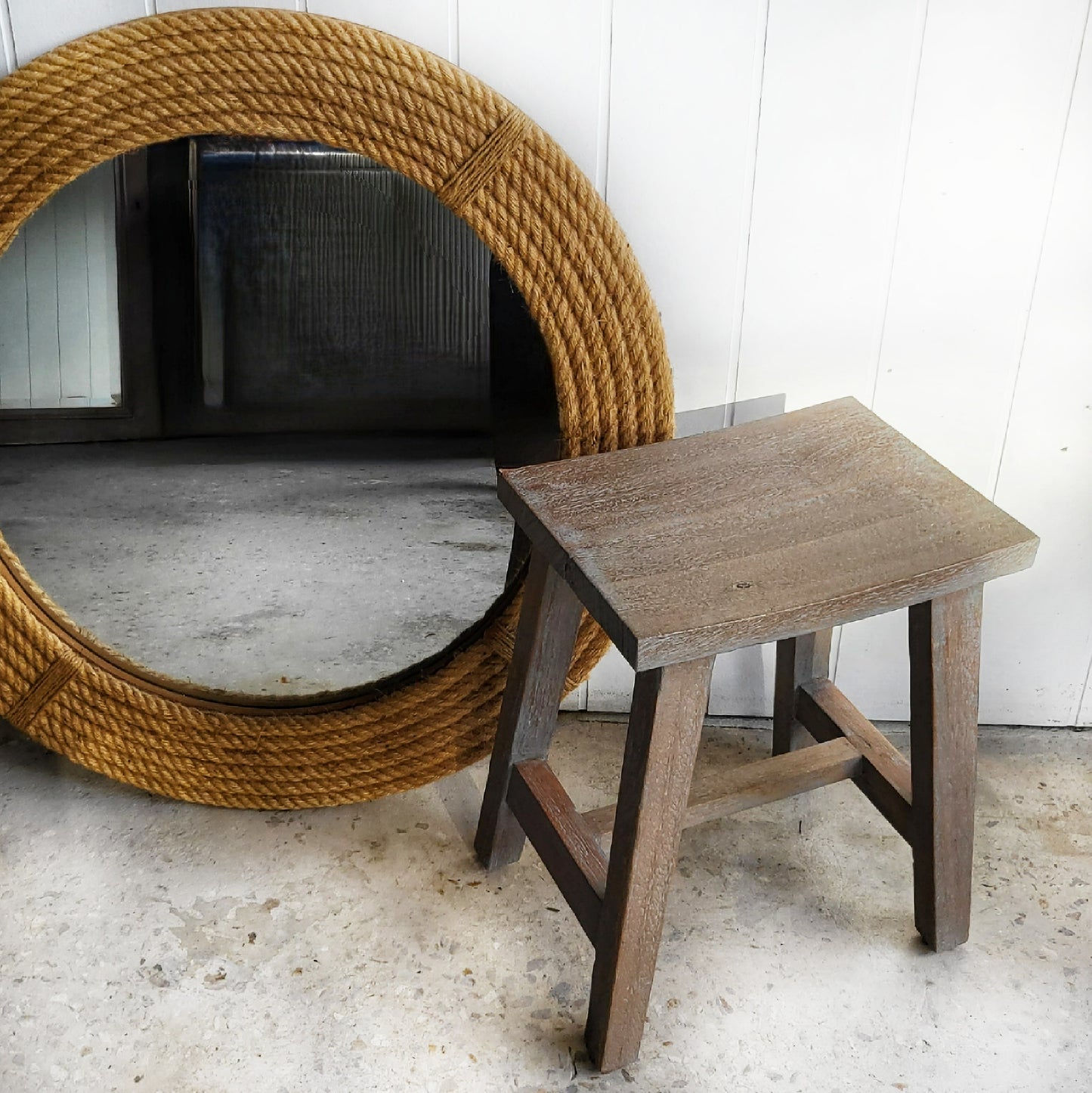 Set of Four Recycled Timber Stools