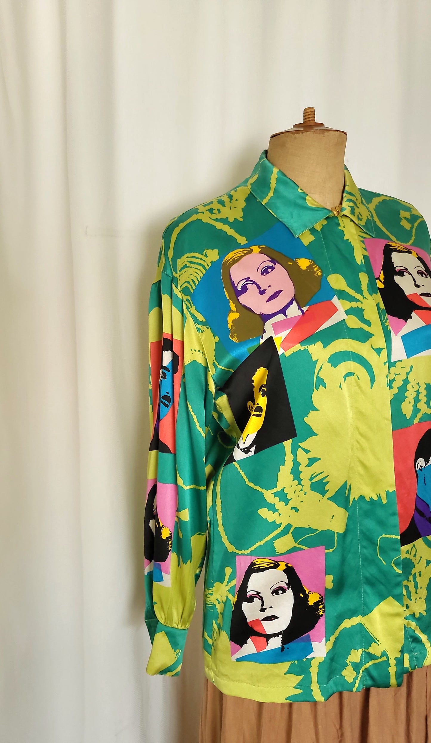 Vintage ESCADA Pop-Art Silk Shirt