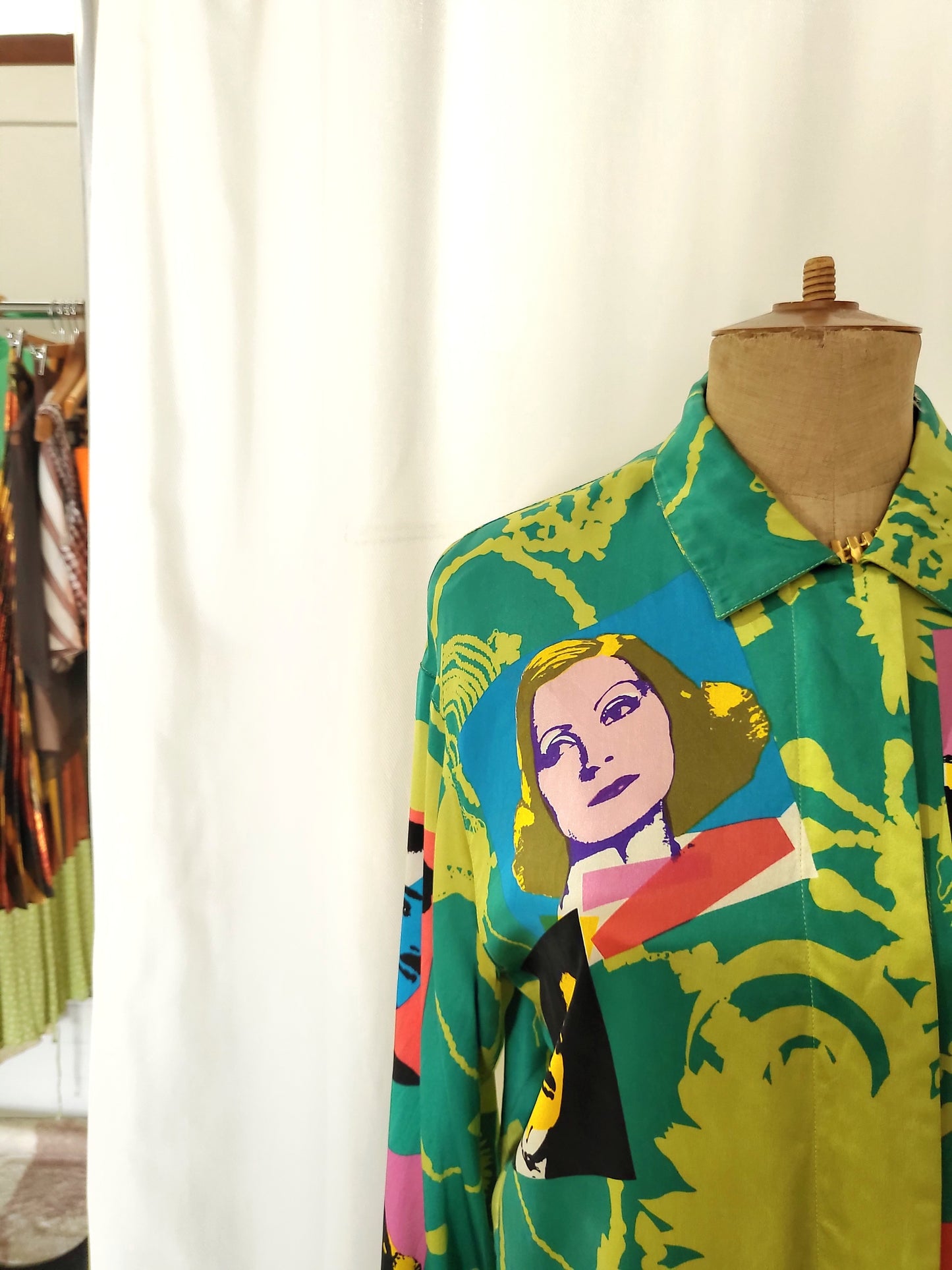 Vintage ESCADA Pop-Art Silk Shirt