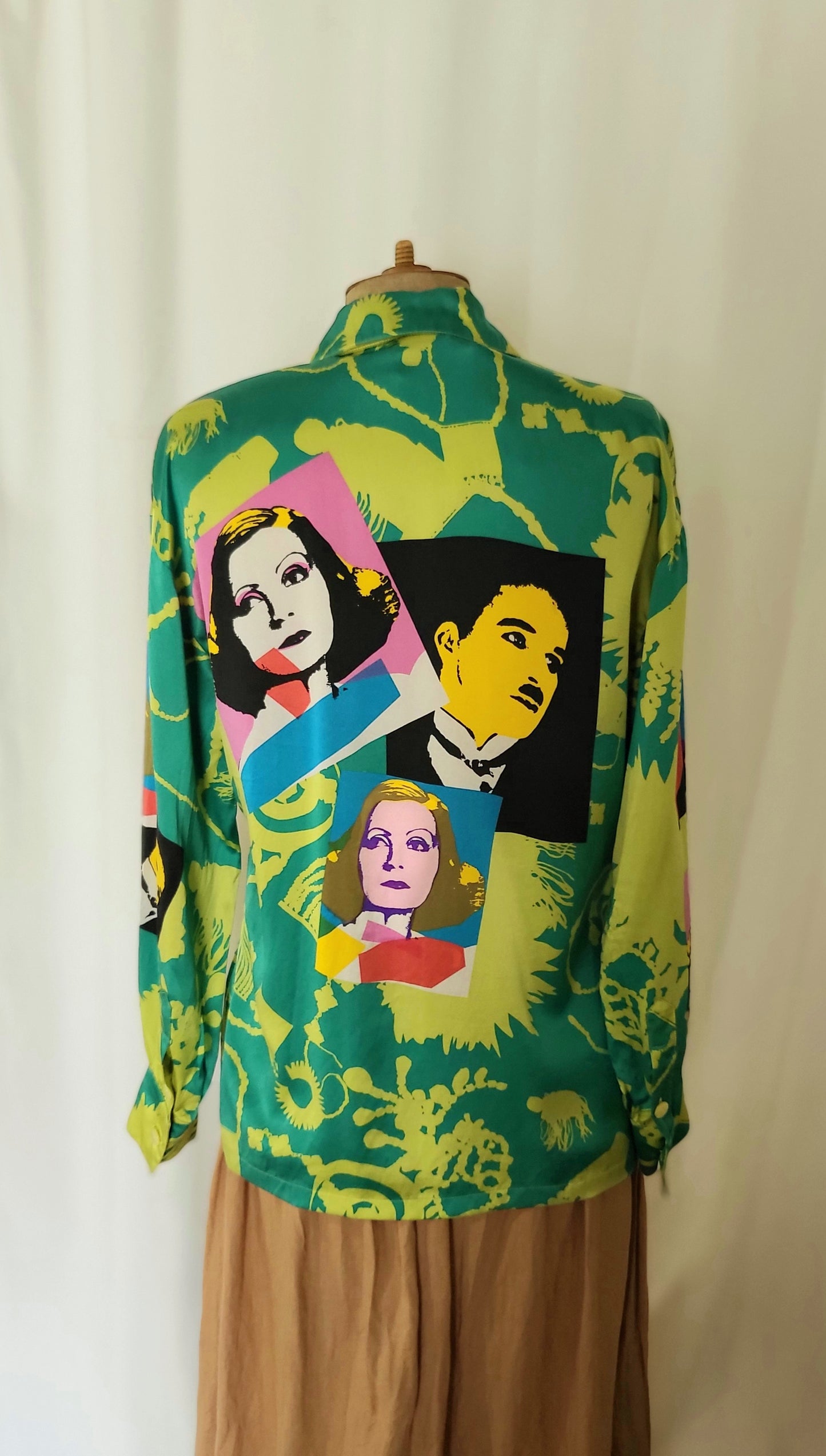 Vintage ESCADA Pop-Art Silk Shirt