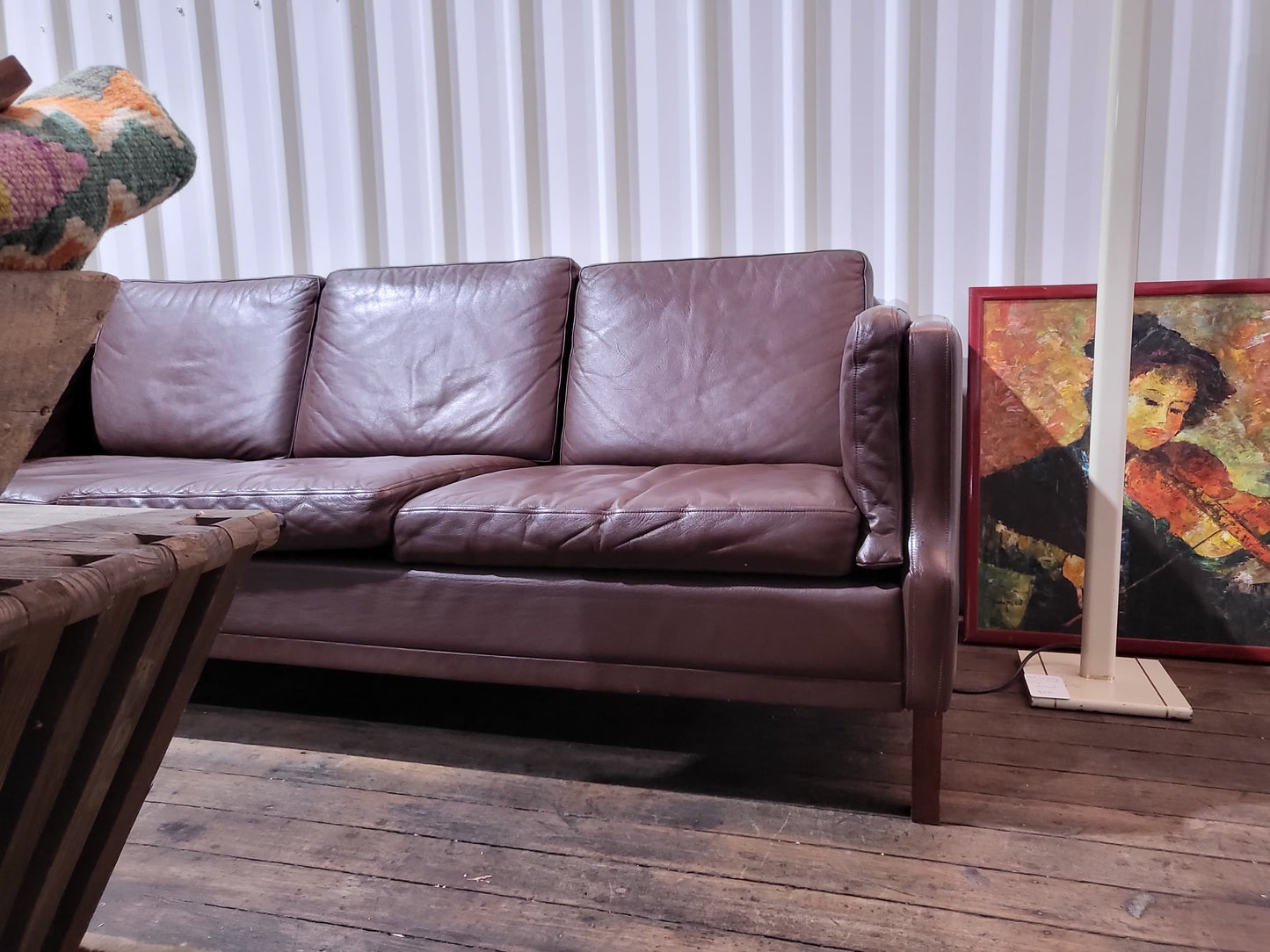 1950's Børge Mogensen Mid-Century Leather Sofa