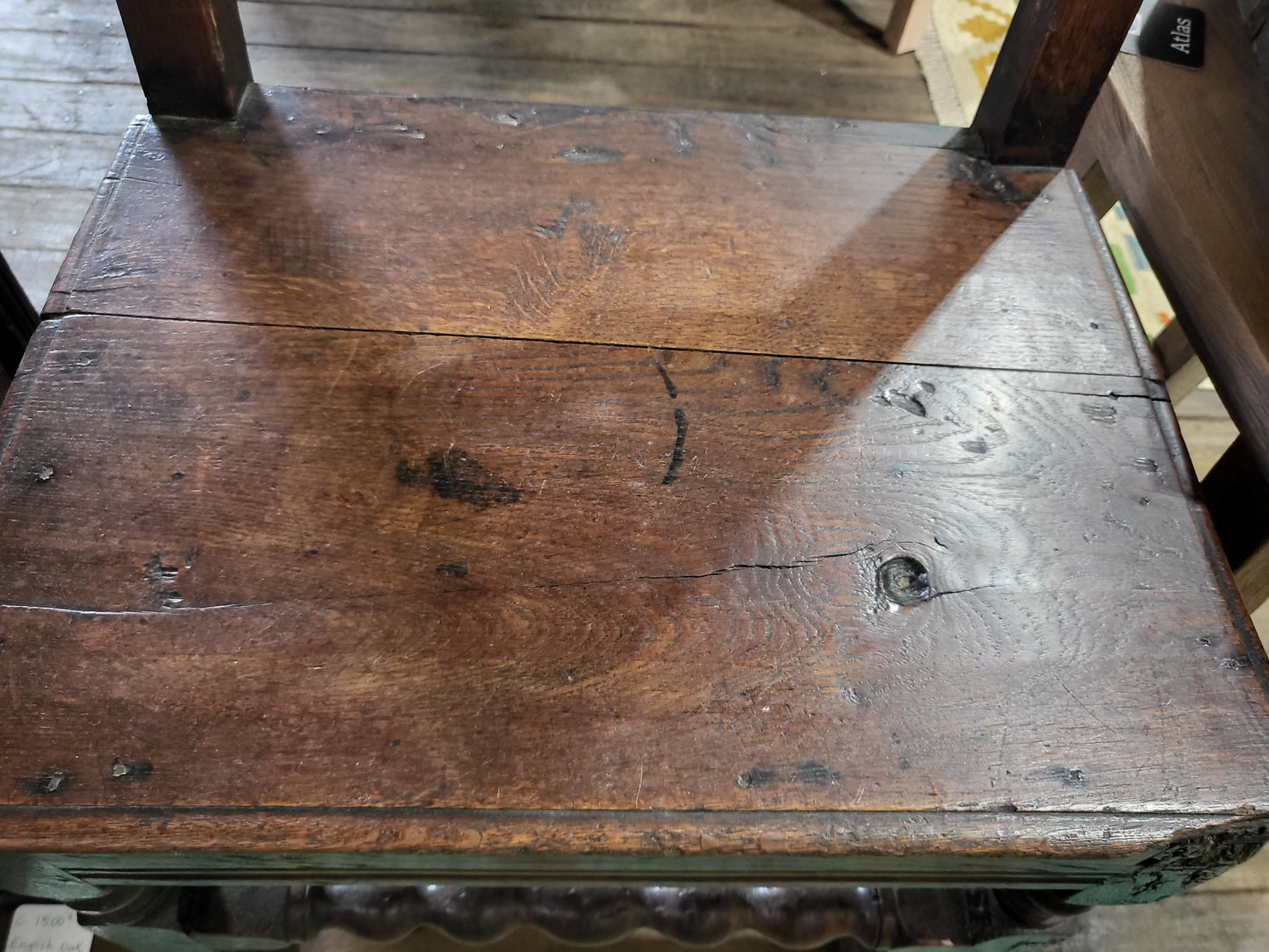 17th Century Armorial Carved Chair