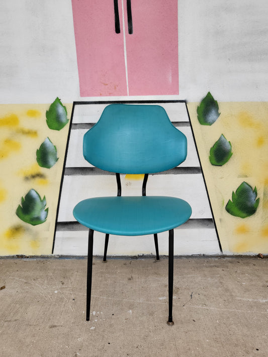 Vintage Namco Mid-Century Chair - Teal & Black