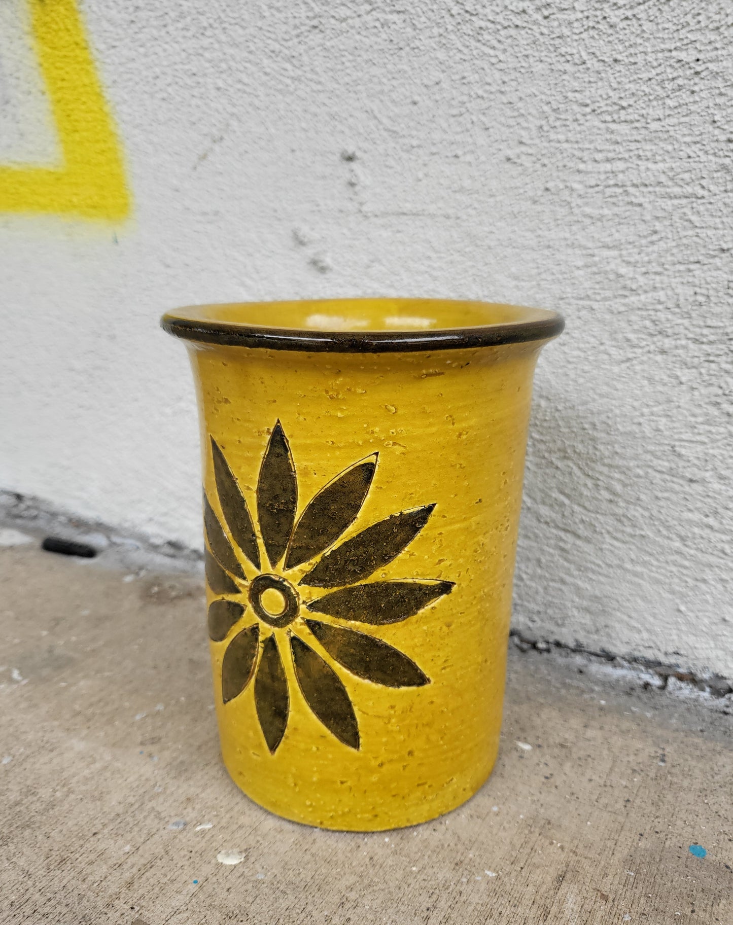 Yellow c.1950-1960s Bitossi Vase