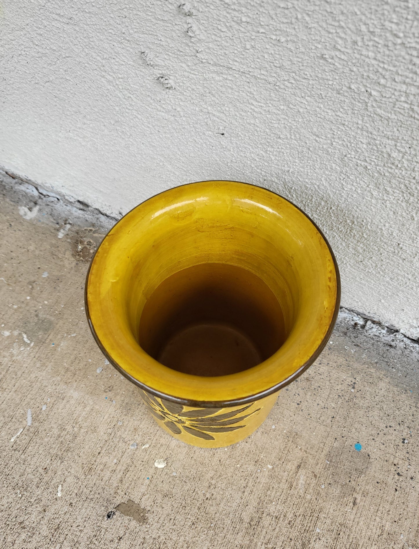 Yellow c.1950-1960s Bitossi Vase