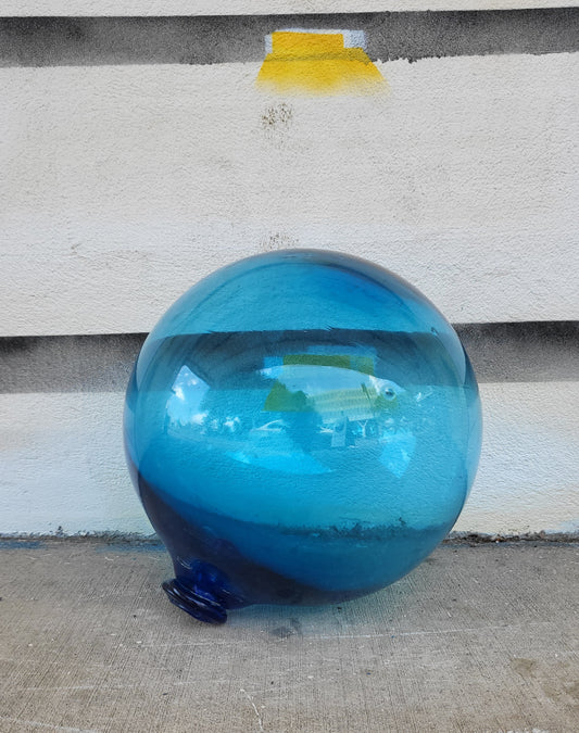 Japanese Blue Glass Fishing Float