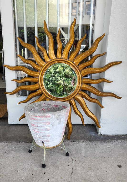 Large Sunburst Gilt Mirror