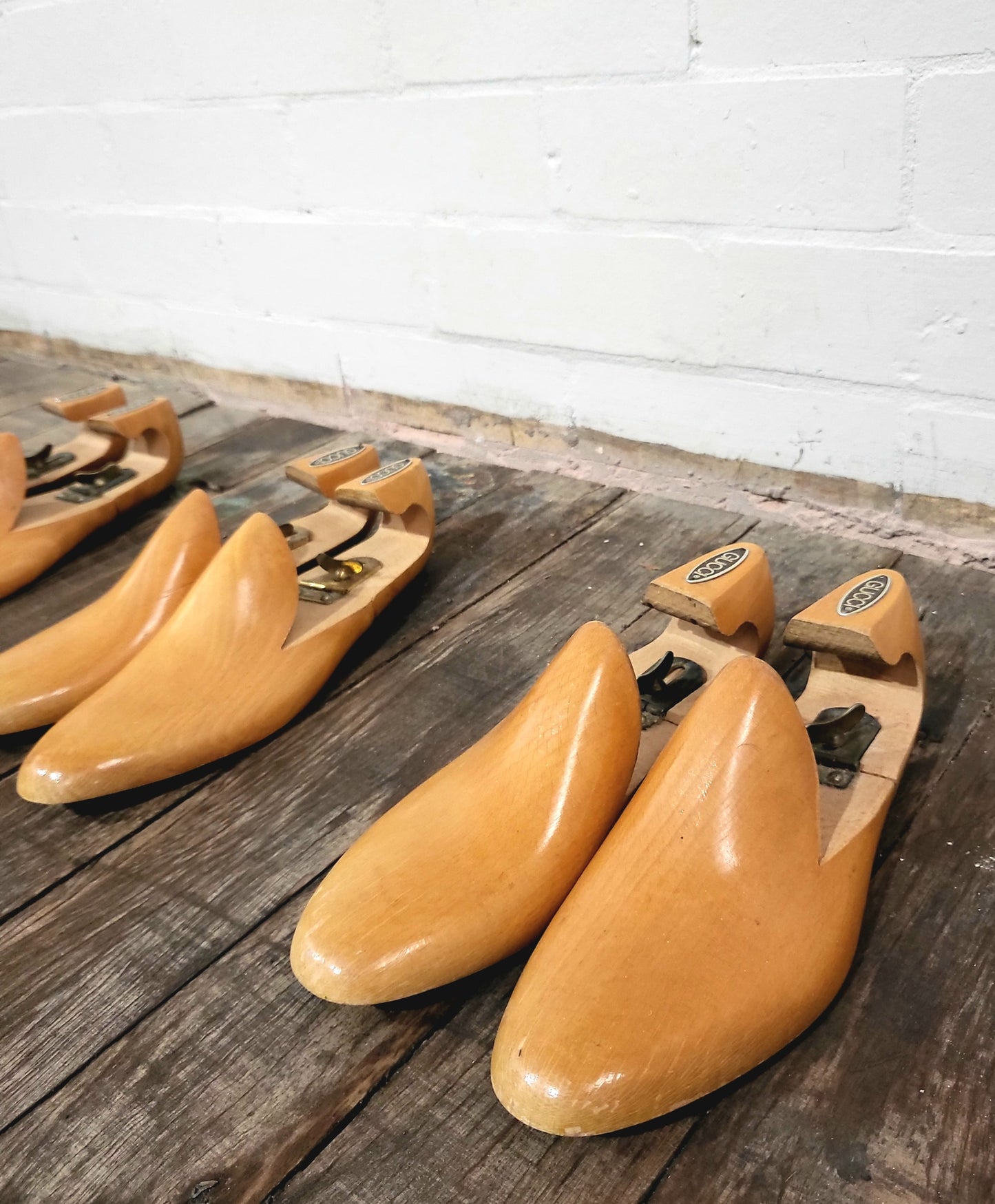 Vintage GUCCI Wooden Shoe Trees - Set of 3 Pairs