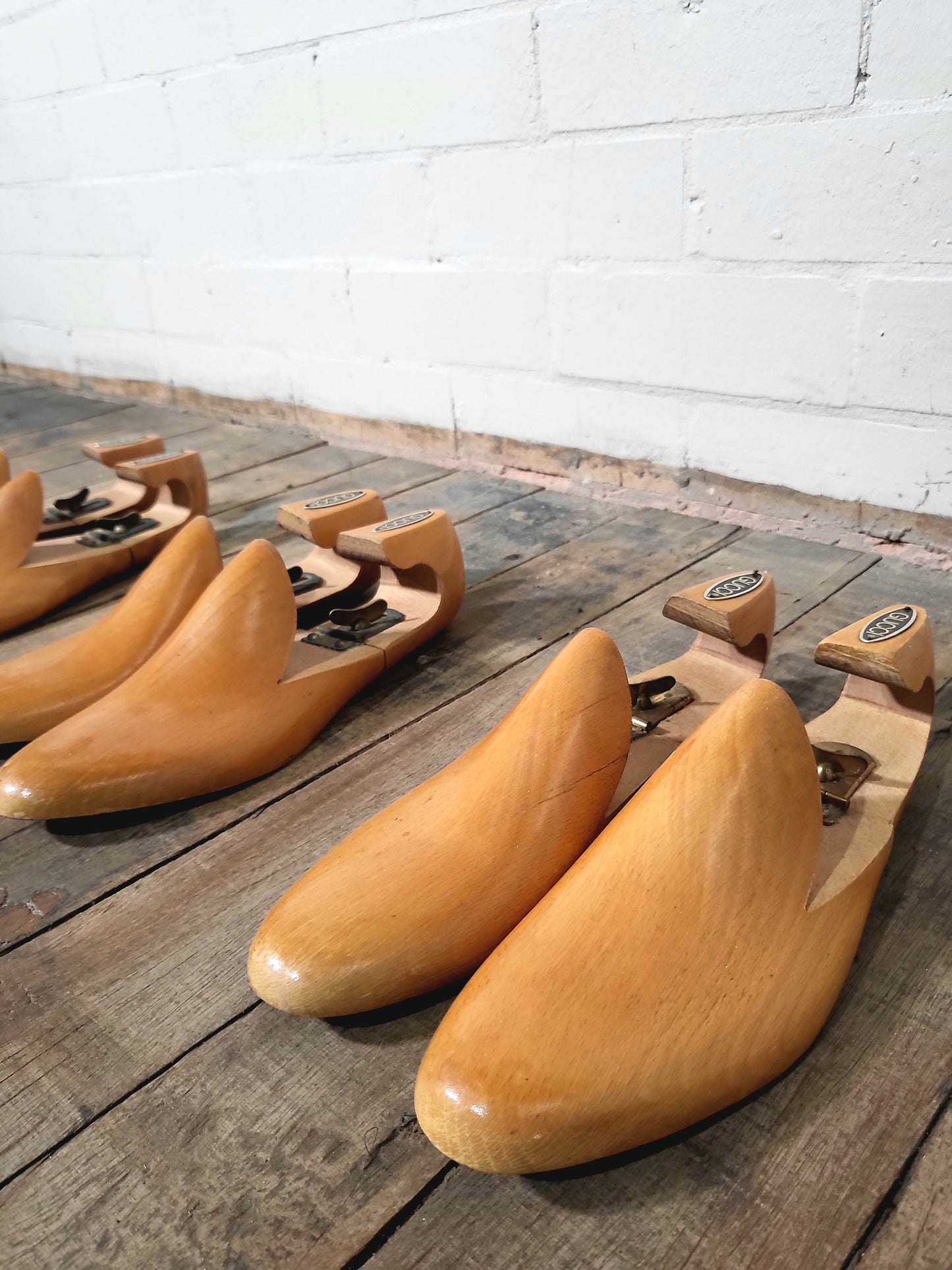 Vintage GUCCI Wooden Shoe Trees - Set of 3 Pairs