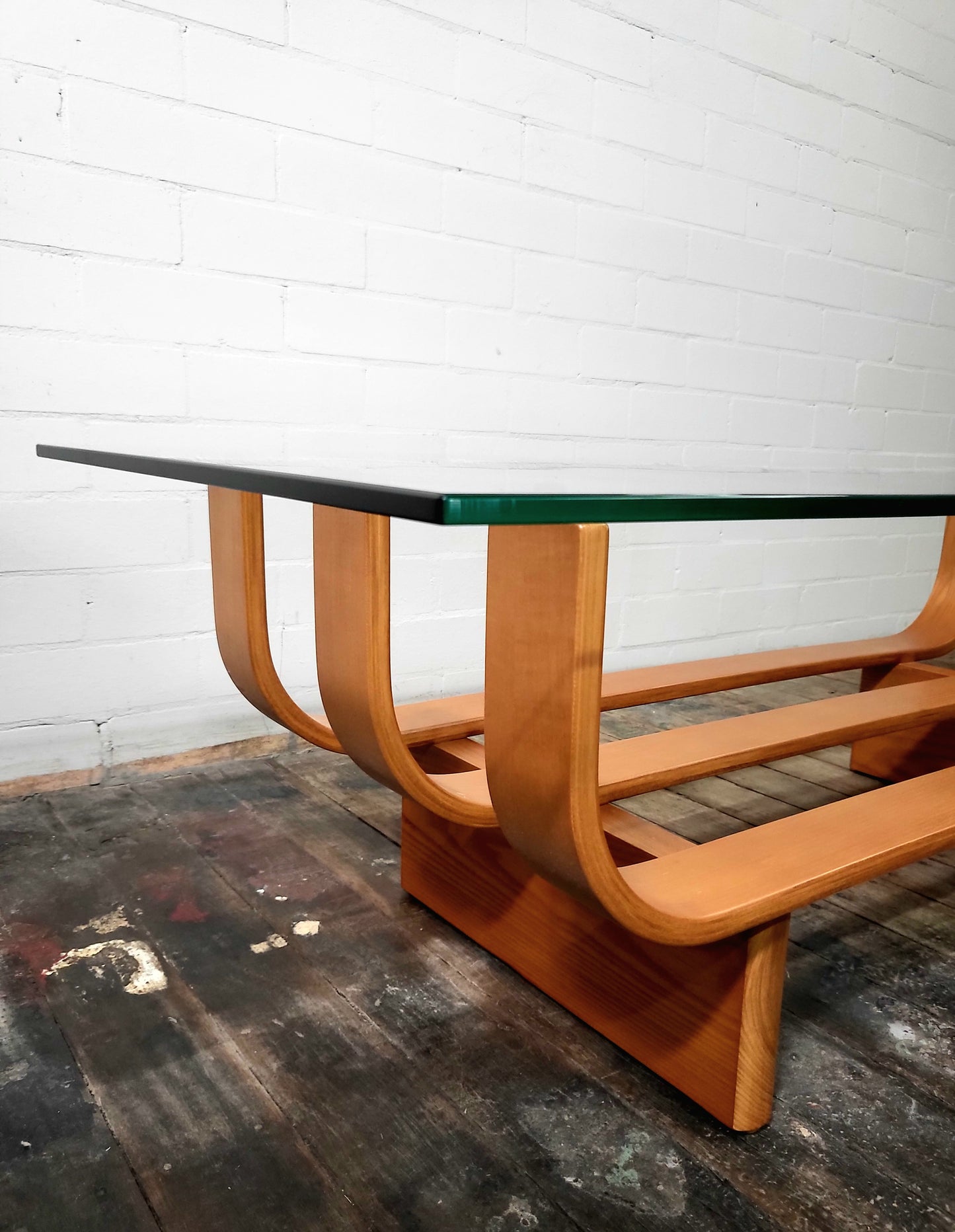 TH Brown Mid Century-Designed "Aquarius" Coffee Table