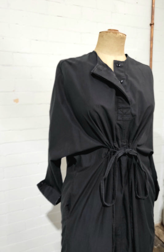 Lee Mathews Oversized Black T-Shirt Dress