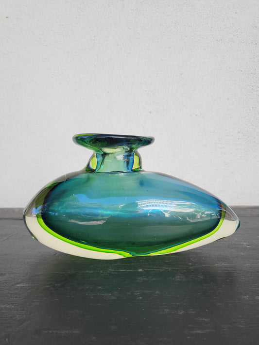 Mid-Century Flavio Poli for Seguso Submarine Murano Glass Vase