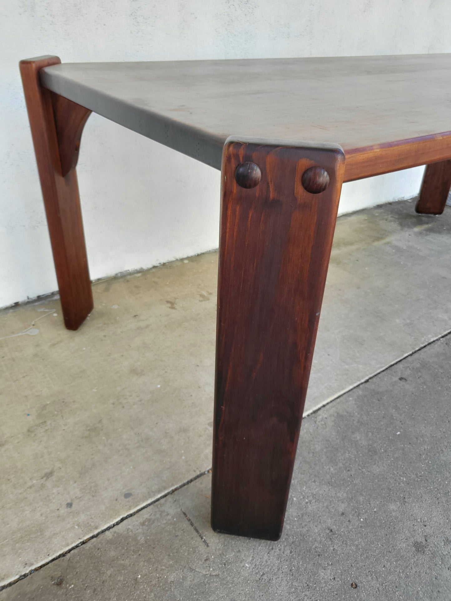 Vintage Post and Rail Dining Table - Solid Timber