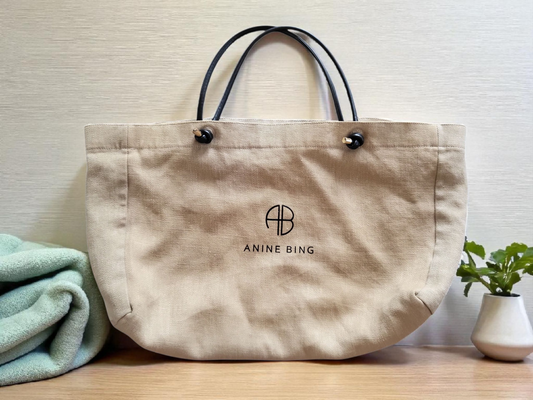 Anine Bing "Saffron  Linen Tote Bag - SOLD OUT style