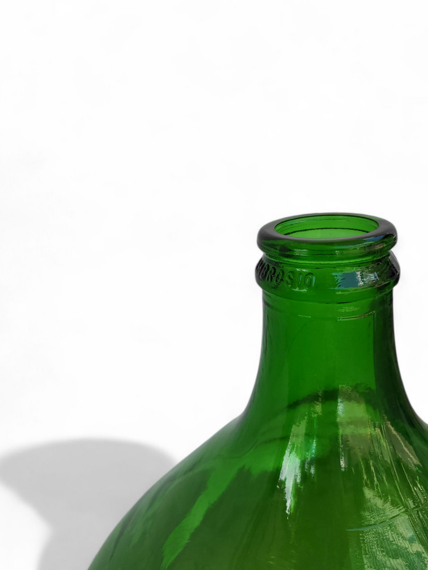 Antique Green Glass Italian Demijohns - 34L