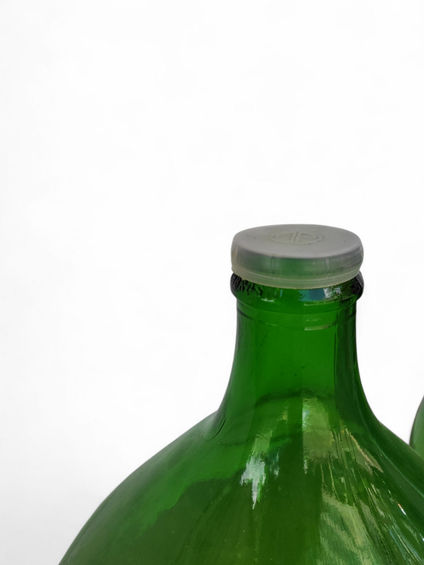 Antique Green Glass Italian Demijohns - 34L