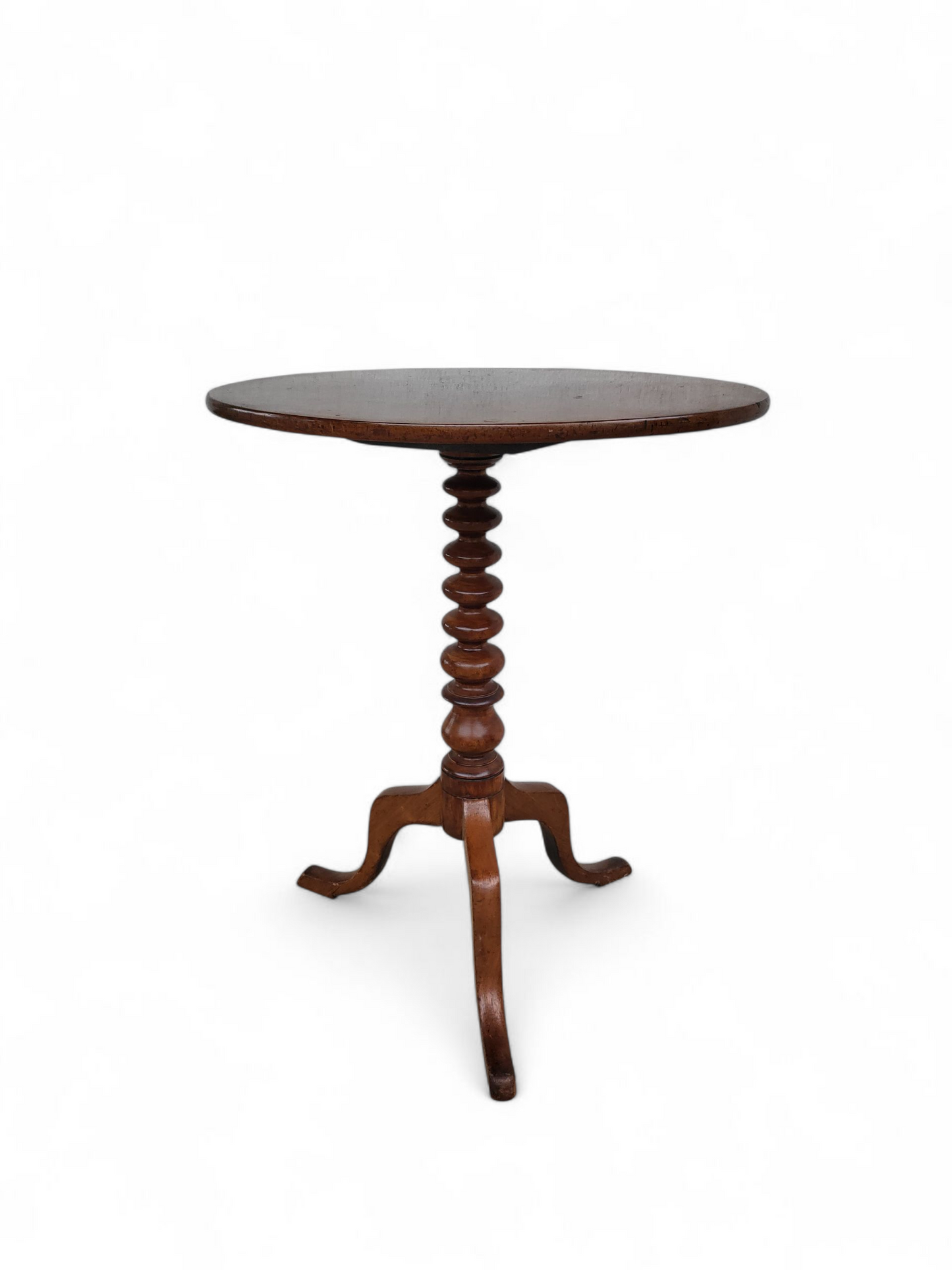Victorian Bobbin-Turned-Pedestal Wine Table (c. 1880s-1890s)