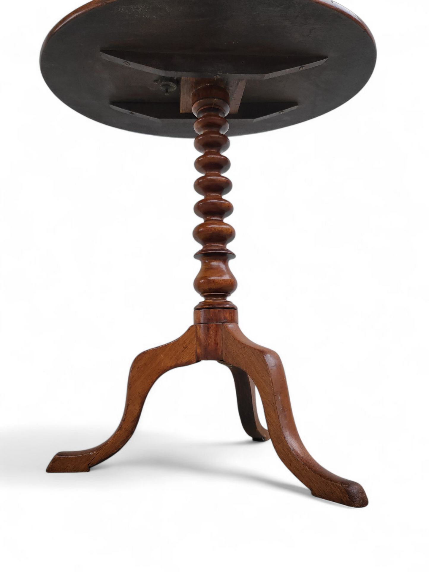 Victorian Bobbin-Turned-Pedestal Wine Table (c. 1880s-1890s)