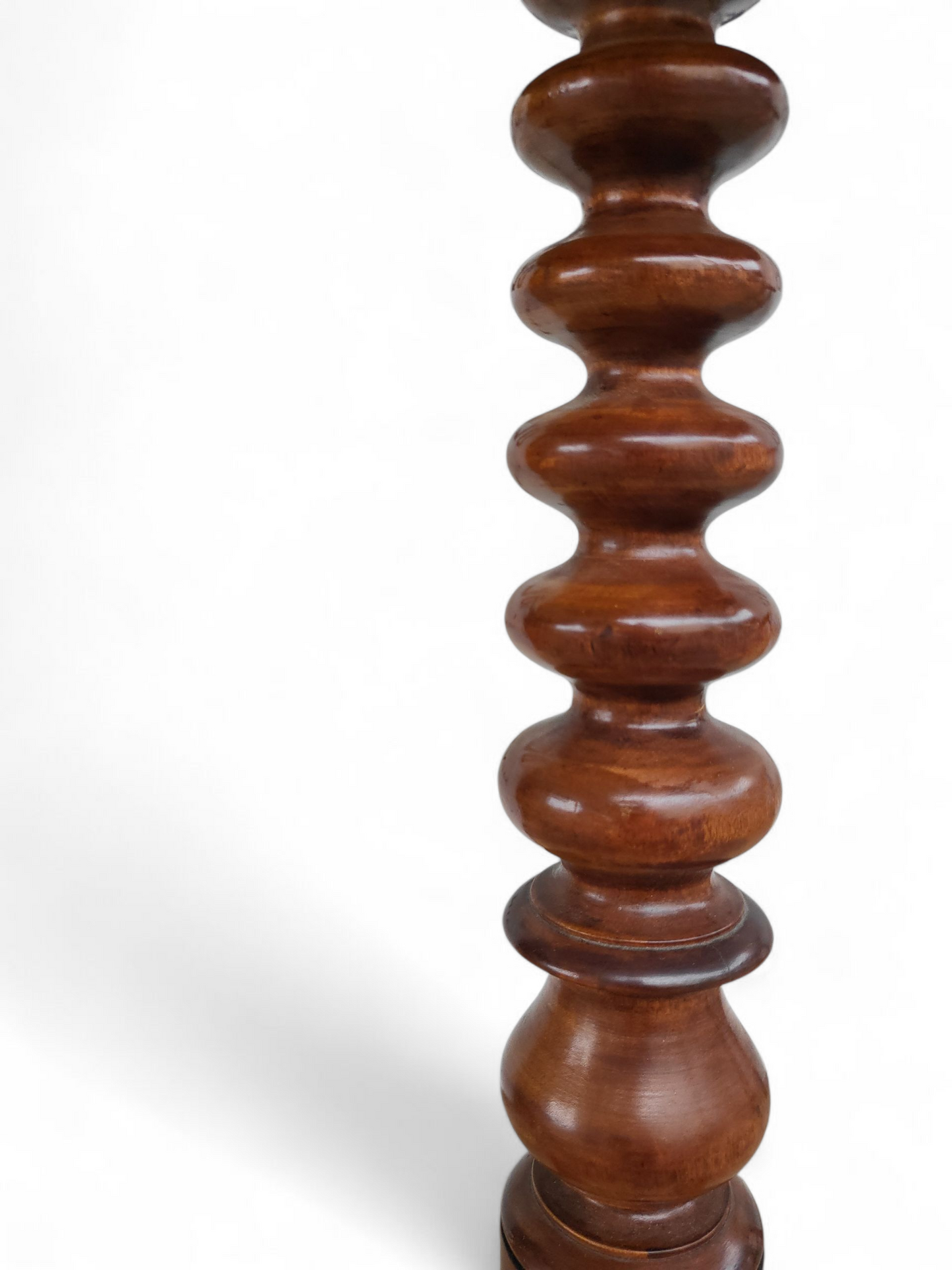 Victorian Bobbin-Turned-Pedestal Wine Table (c. 1880s-1890s)